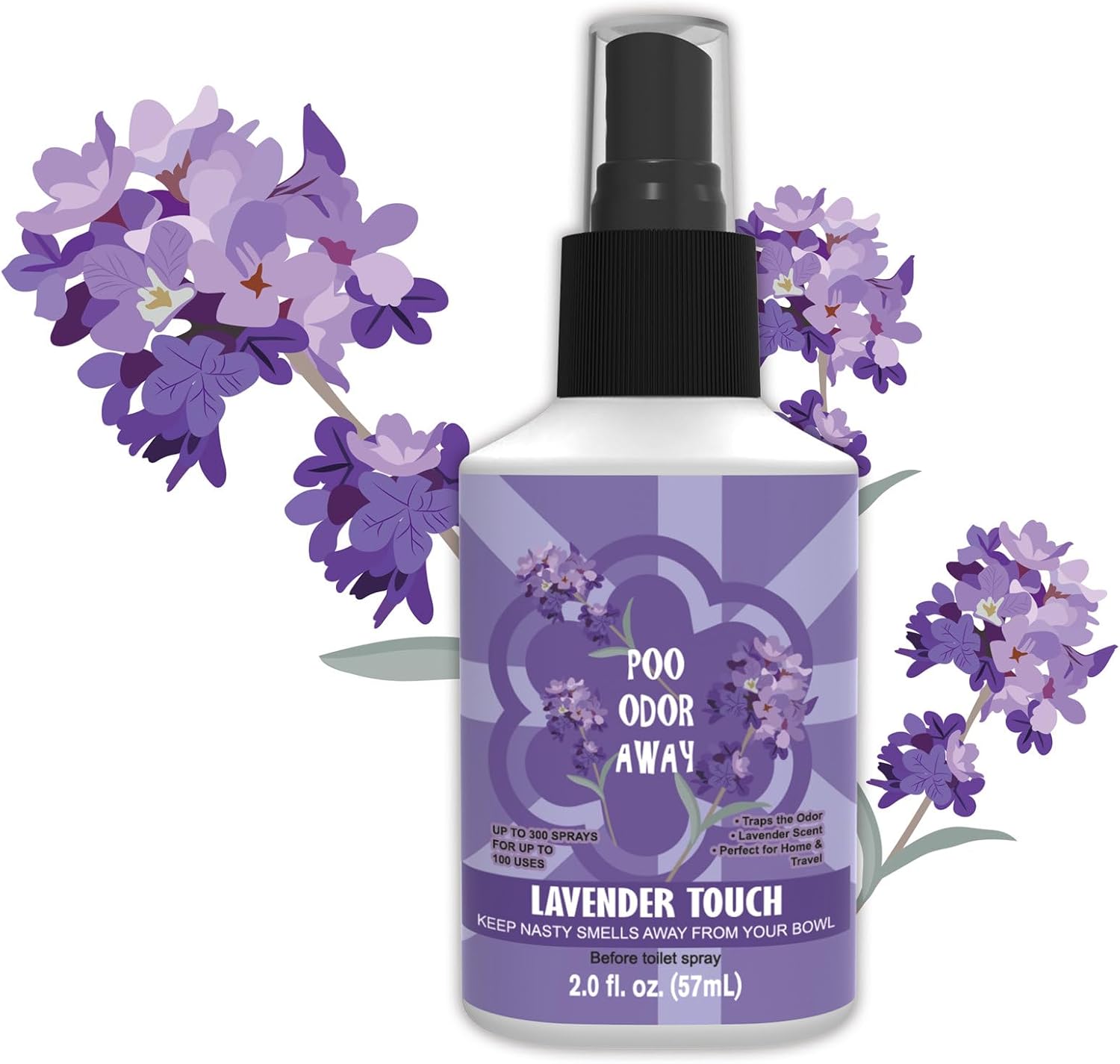 Lavender Scent Pre-Poo Toilet Spray 20 Fl Oz