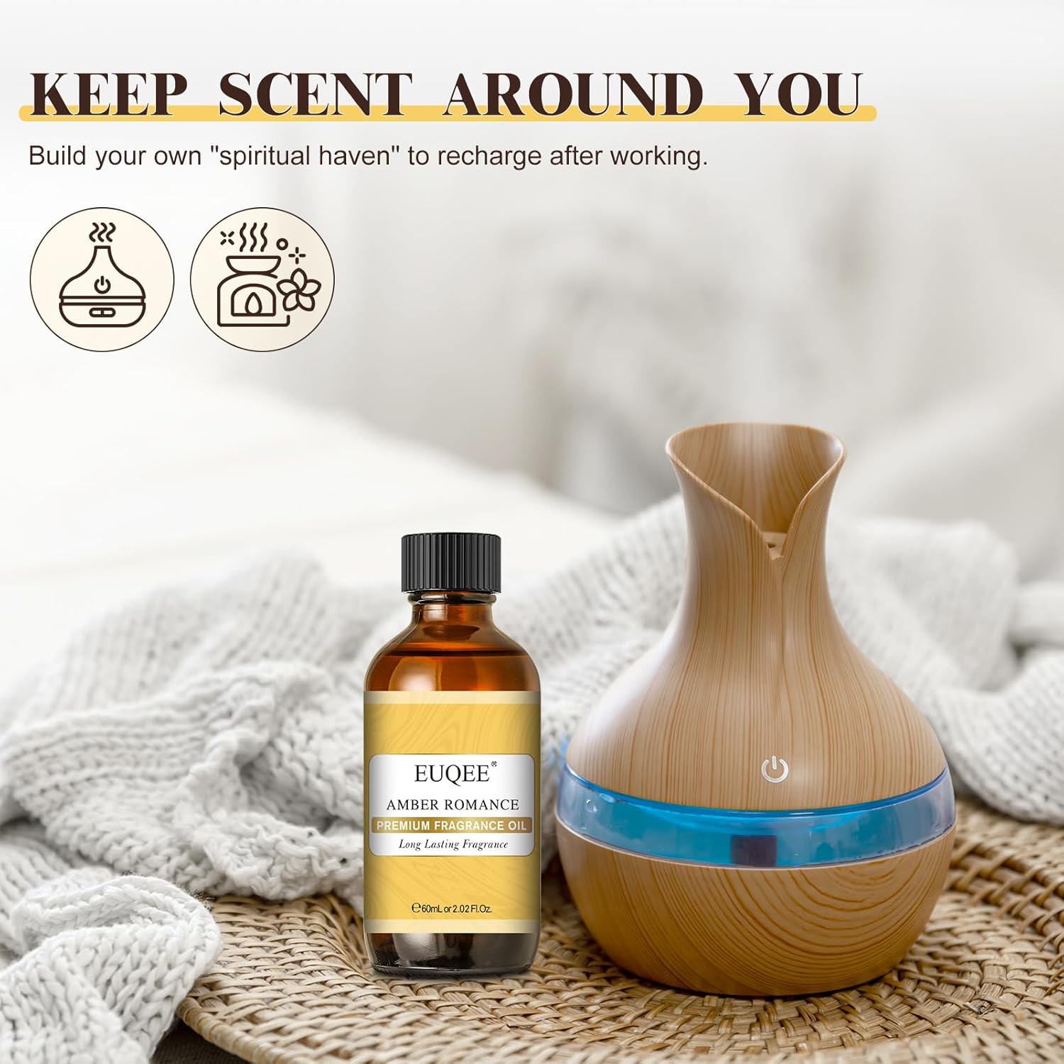 EUQEE Amber Romance Fragrance Oil 60ml
