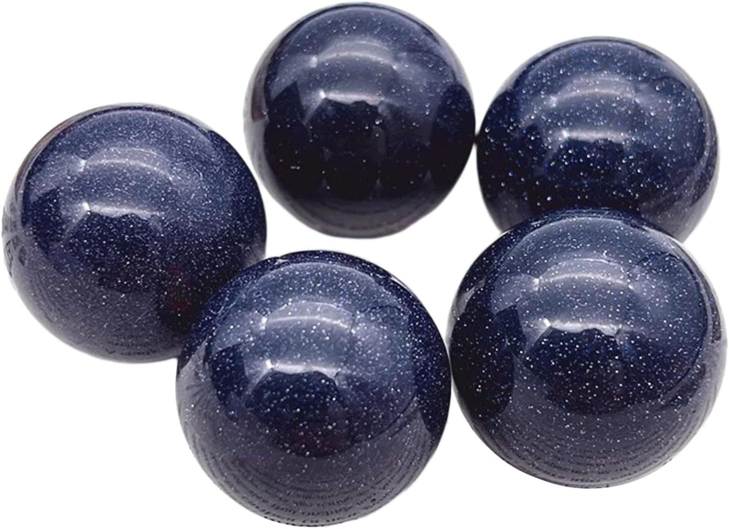 5PCS Blue Goldstone Healing Crystals 25mm