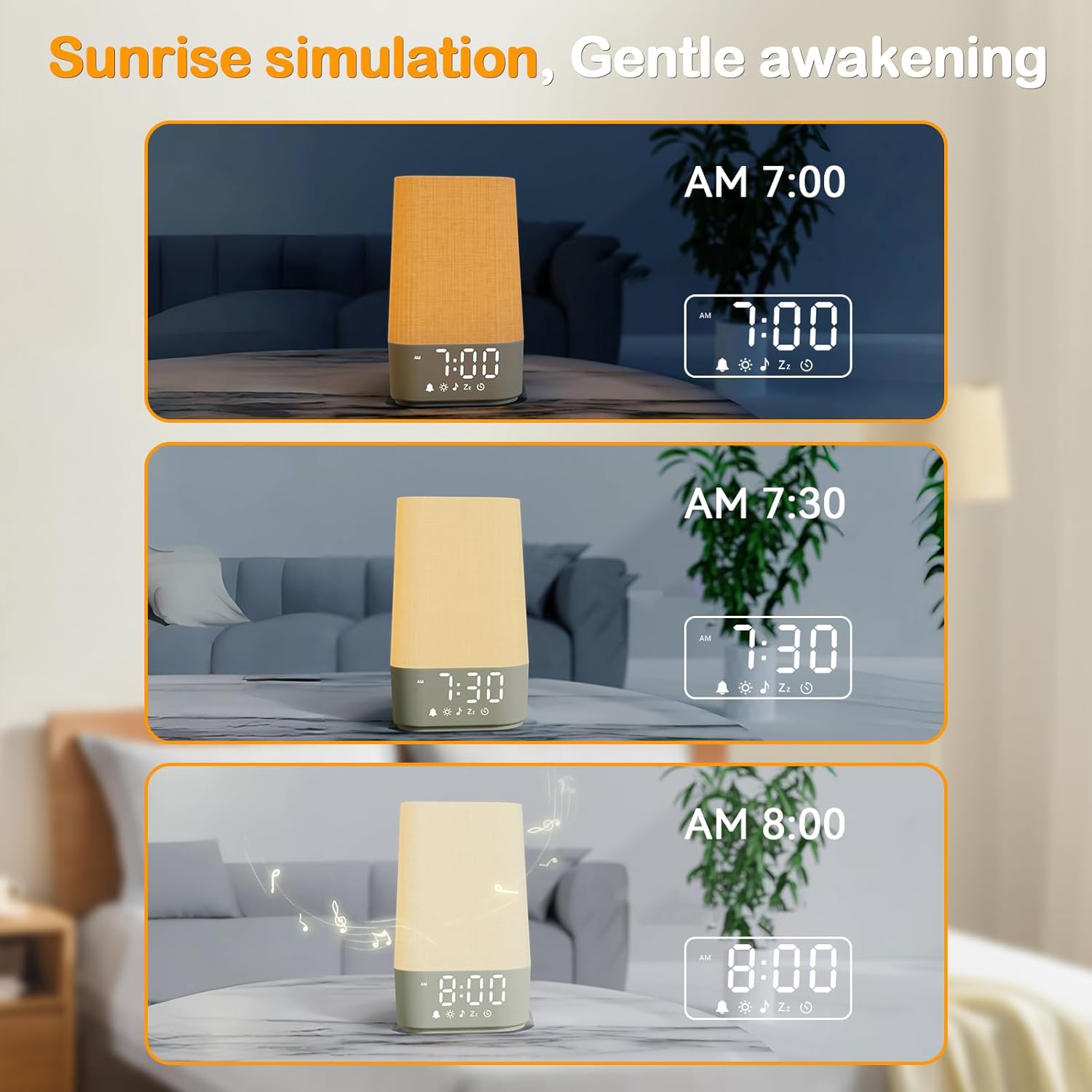 White Noise Machine with Sunrise Alarm and Night Light