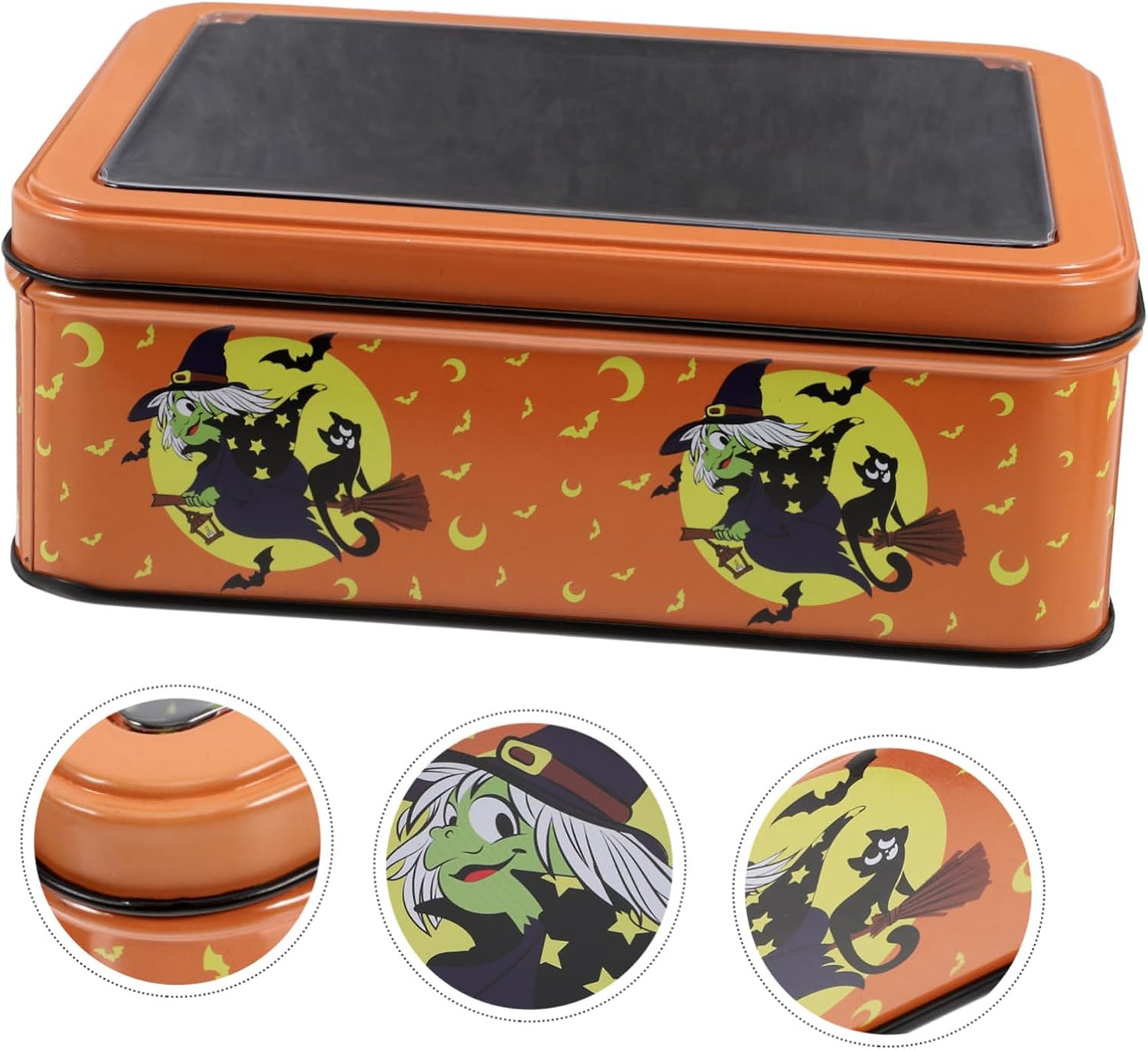 Beaupretty Halloween Tinplate Storage Box
