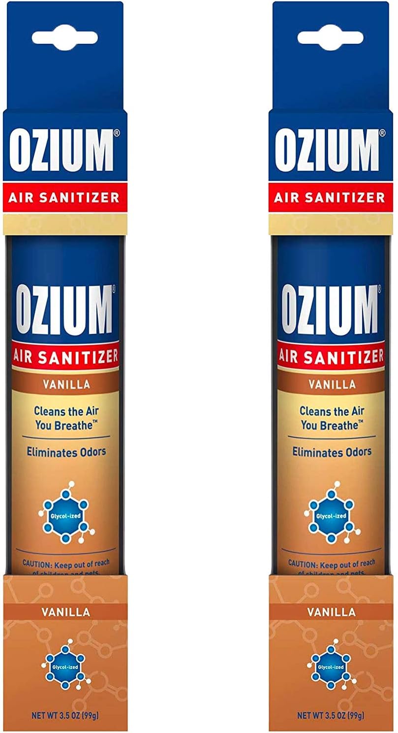 Ozium Air Sanitizer 35 oz Spray Vanilla 2 Pack