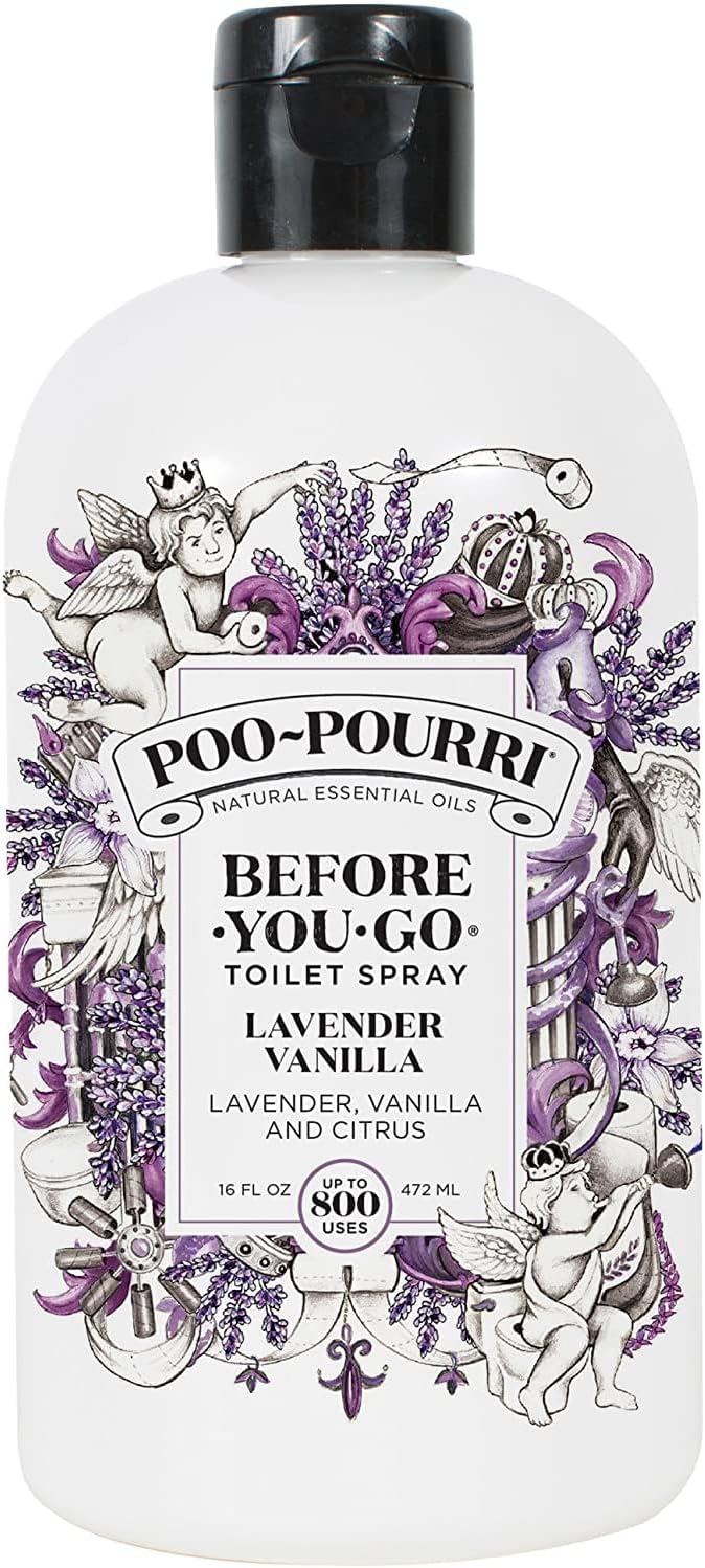 Poo Pourri Before You Go Toilet Spray 16 Ounce Refill Lavender Vanilla