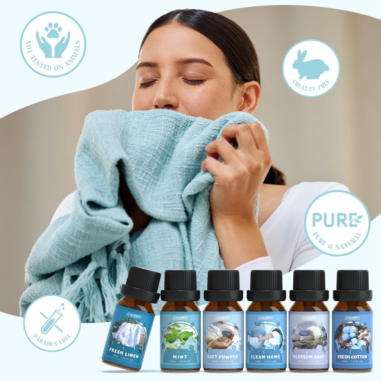 Salubrito Clean Fragrance Oils Set 6x10ml