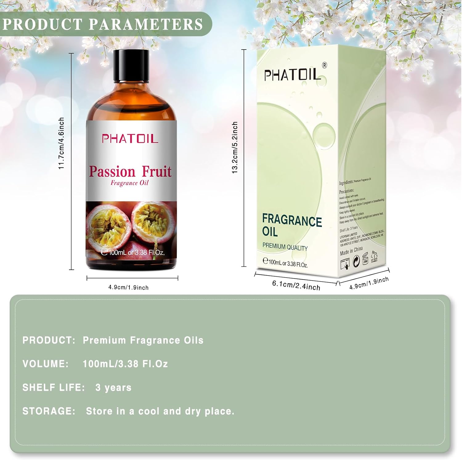 338 FL OZ Passion Fruit Essential Oil for Aromatherapy Diffusers