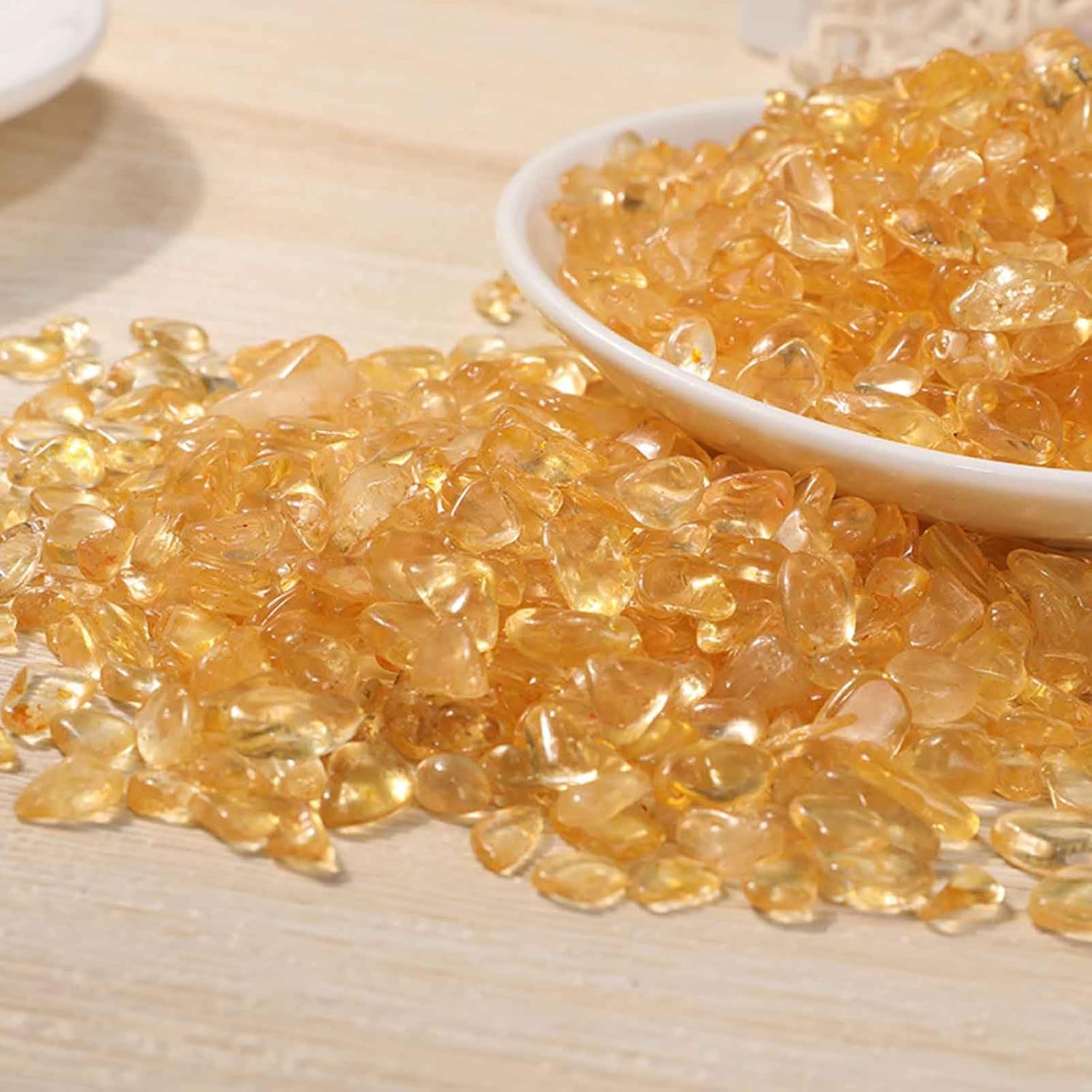 22LB Citrine Crystal Chips for Chakra Balancing and Decor