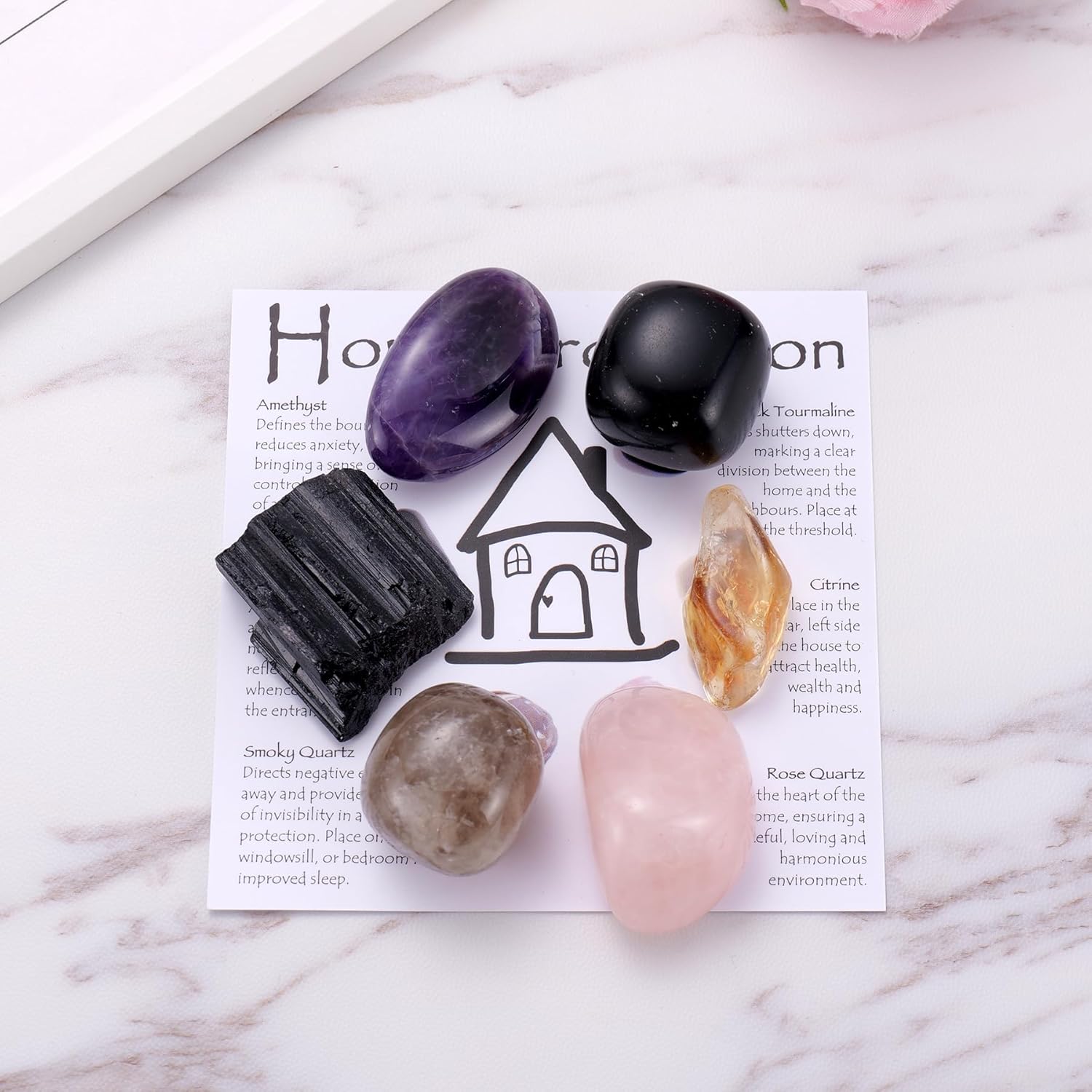 Home Protection Crystal Set for Positive Energy