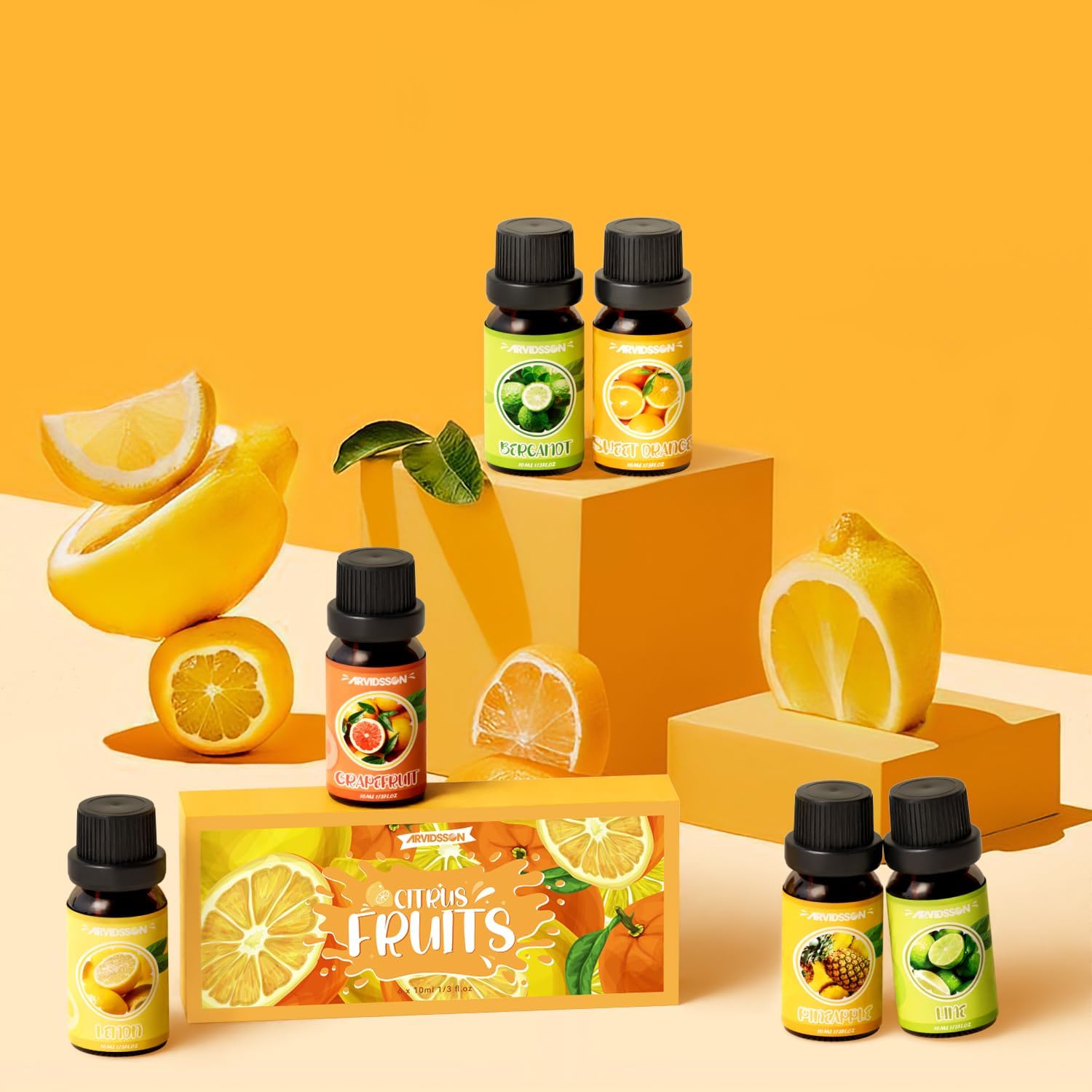 ARVIDSSON Citrus Essential Oil Set for Diffuser