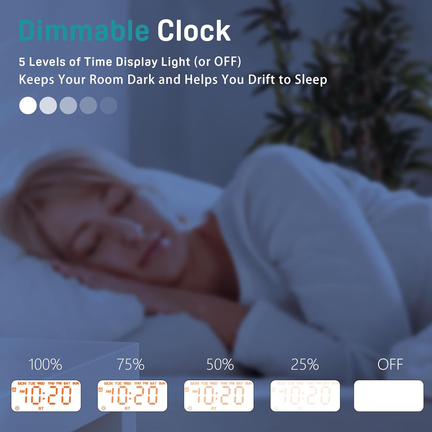 JALL Sunrise Alarm Clock with 25 Sounds and 17 NightLights