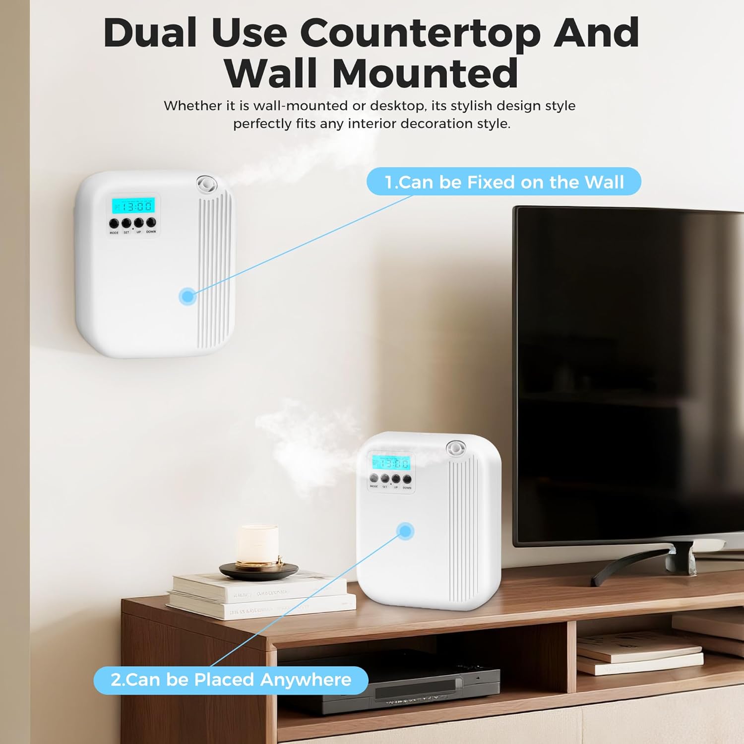 Hotel Scent Diffuser with 200ml Capacity and Bluetooth Control