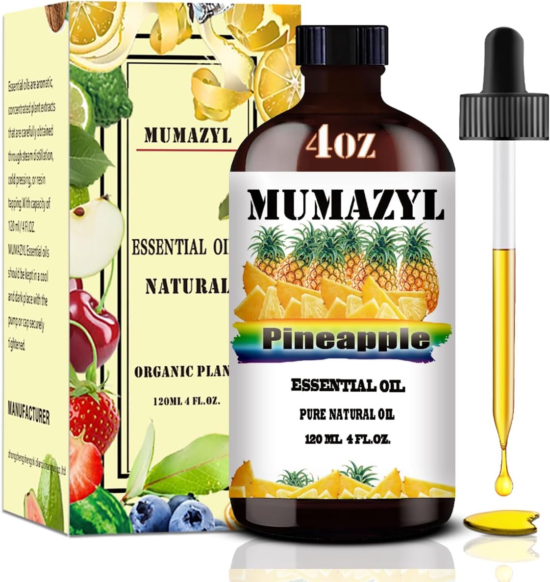 MUMAZYL Pineapple Essential Oil 4 Fl Oz 120ML