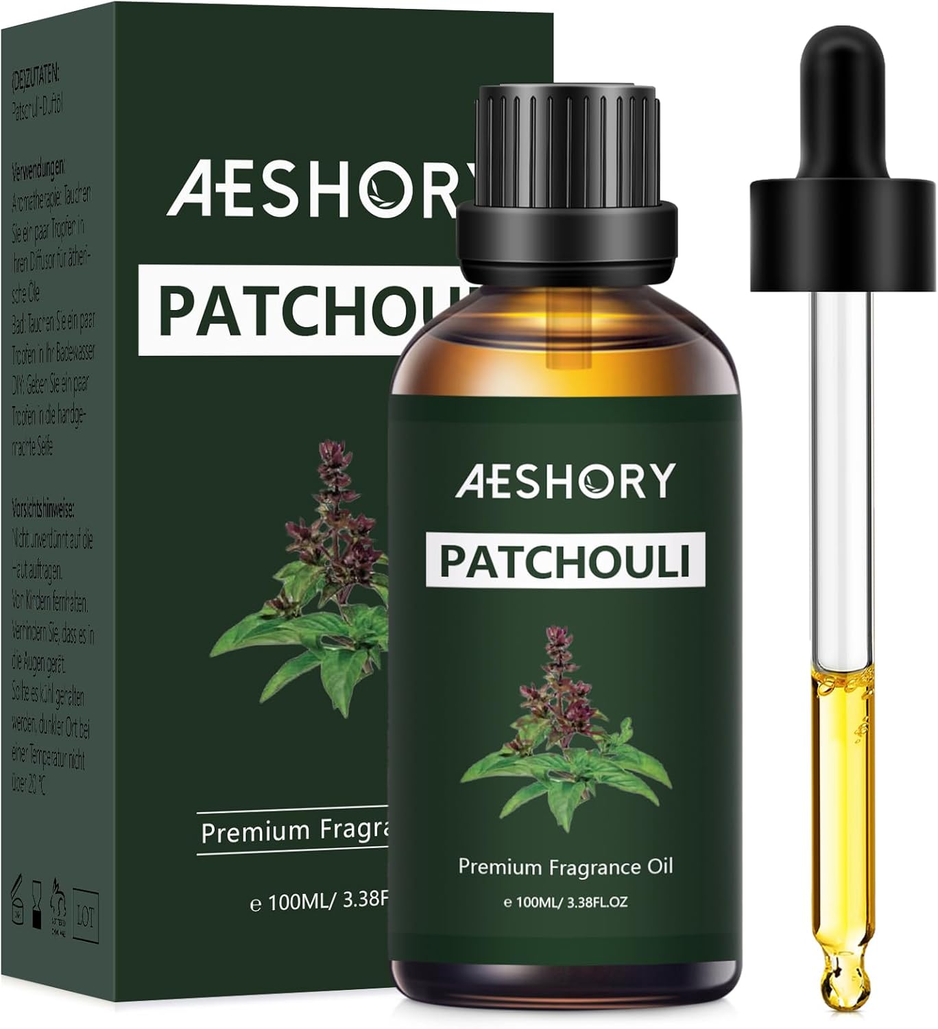 Aeshory Patachouli Essential Oil 338 FL OZ
