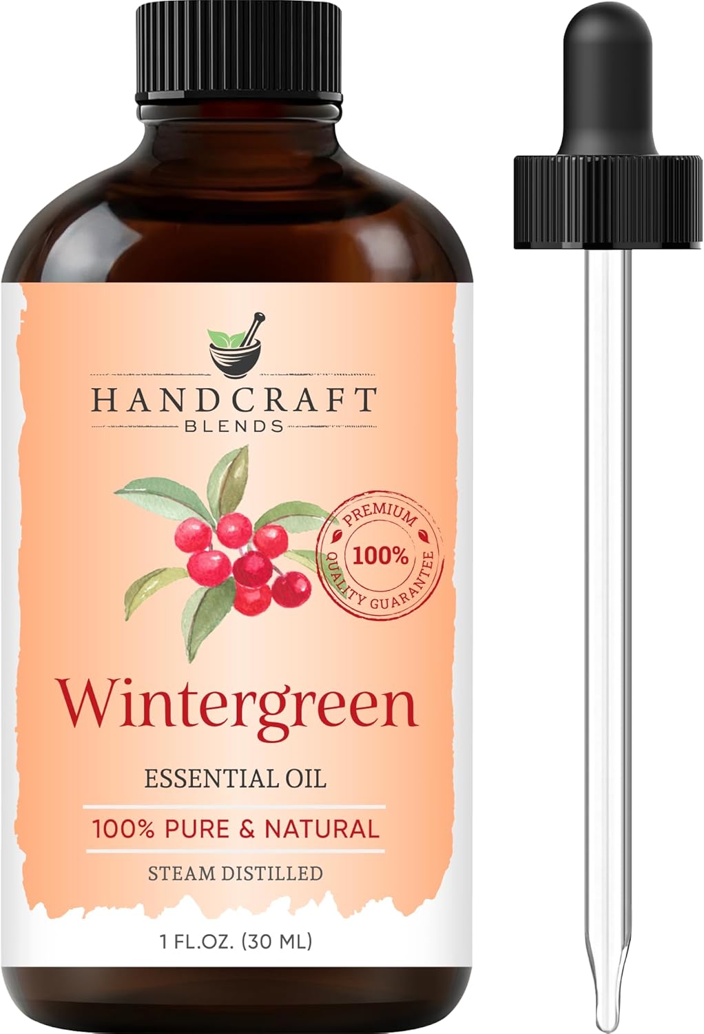 Handcraft Blends Wintergreen Essential Oil 1 Fl Oz