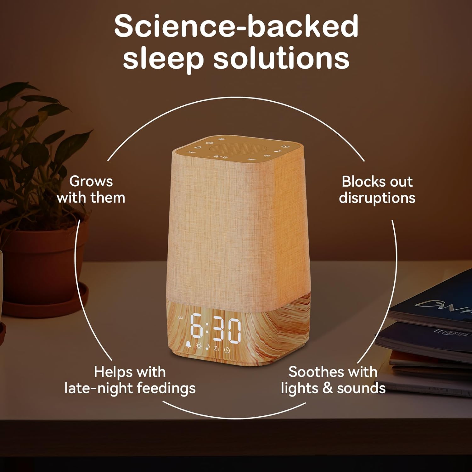 Sunrise Alarm Clock with Nature Sounds and Sleep Timer