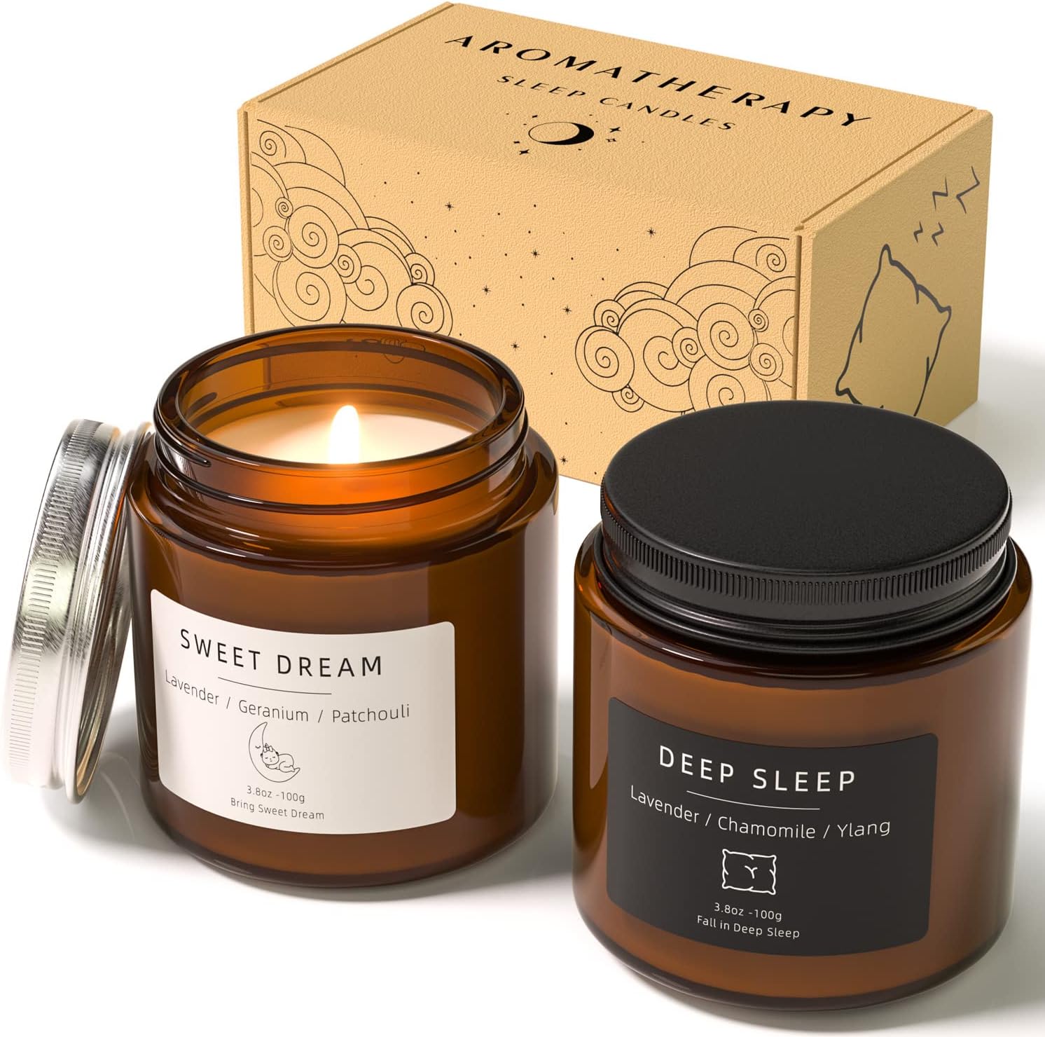 BOYUJK Scented Candles for Stress Relief and Sleep