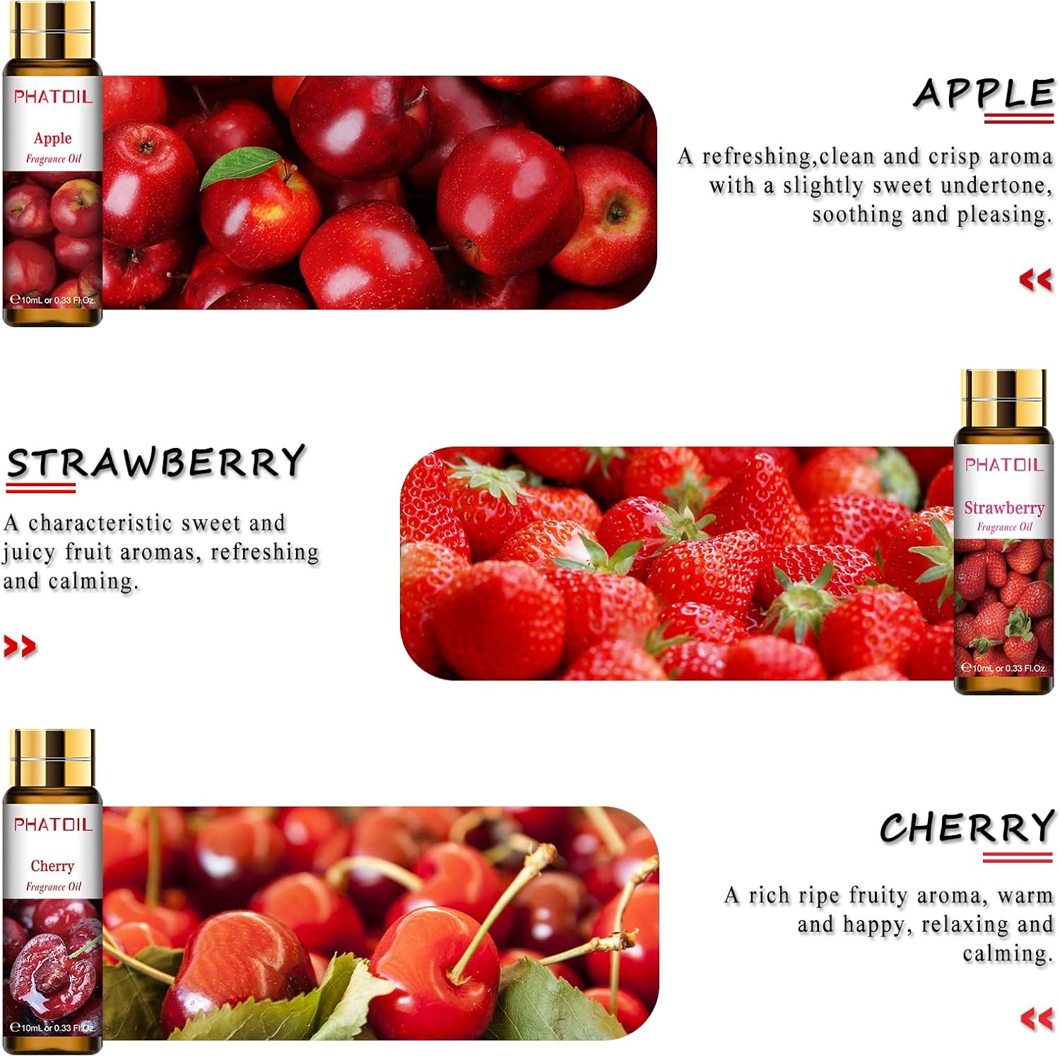PHATOIL 9PCS Fruity Essential Oils Gift Set