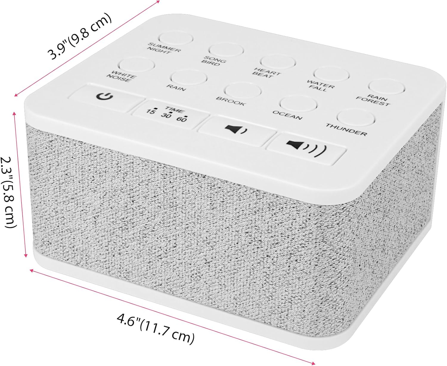 LUXSWAY Sound Machine with 10 Natural Soothing Sounds