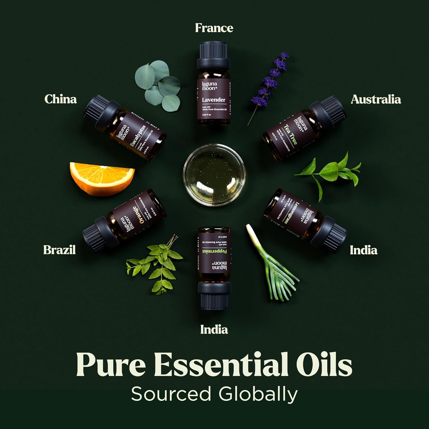 Lagunamoon Essential Oils Set 6 Blends 10mL