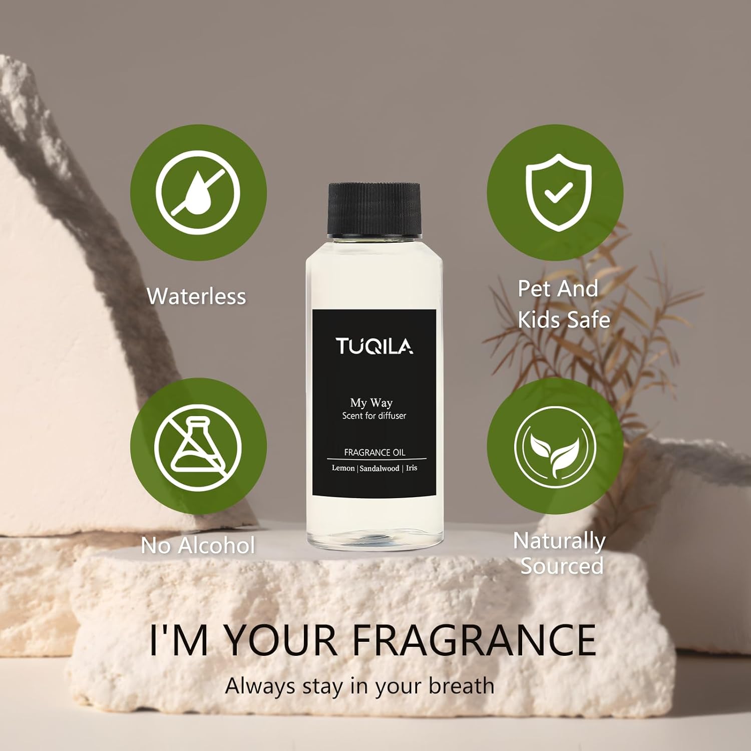 Tuqila Hotel Luxury Waterless Diffuser Oil My Way 120ml