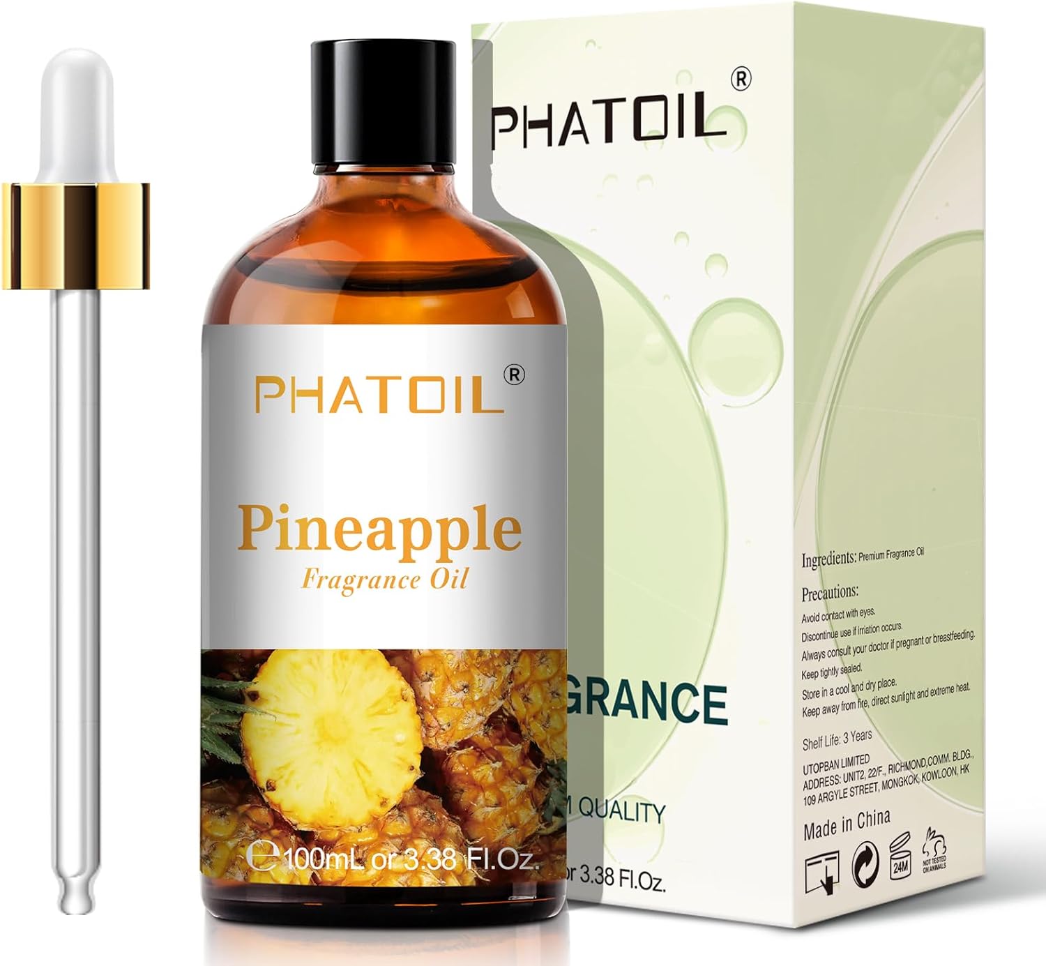 PHATOIL 338floz Pineapple Essential Oil for Aromatherapy and Diffusers