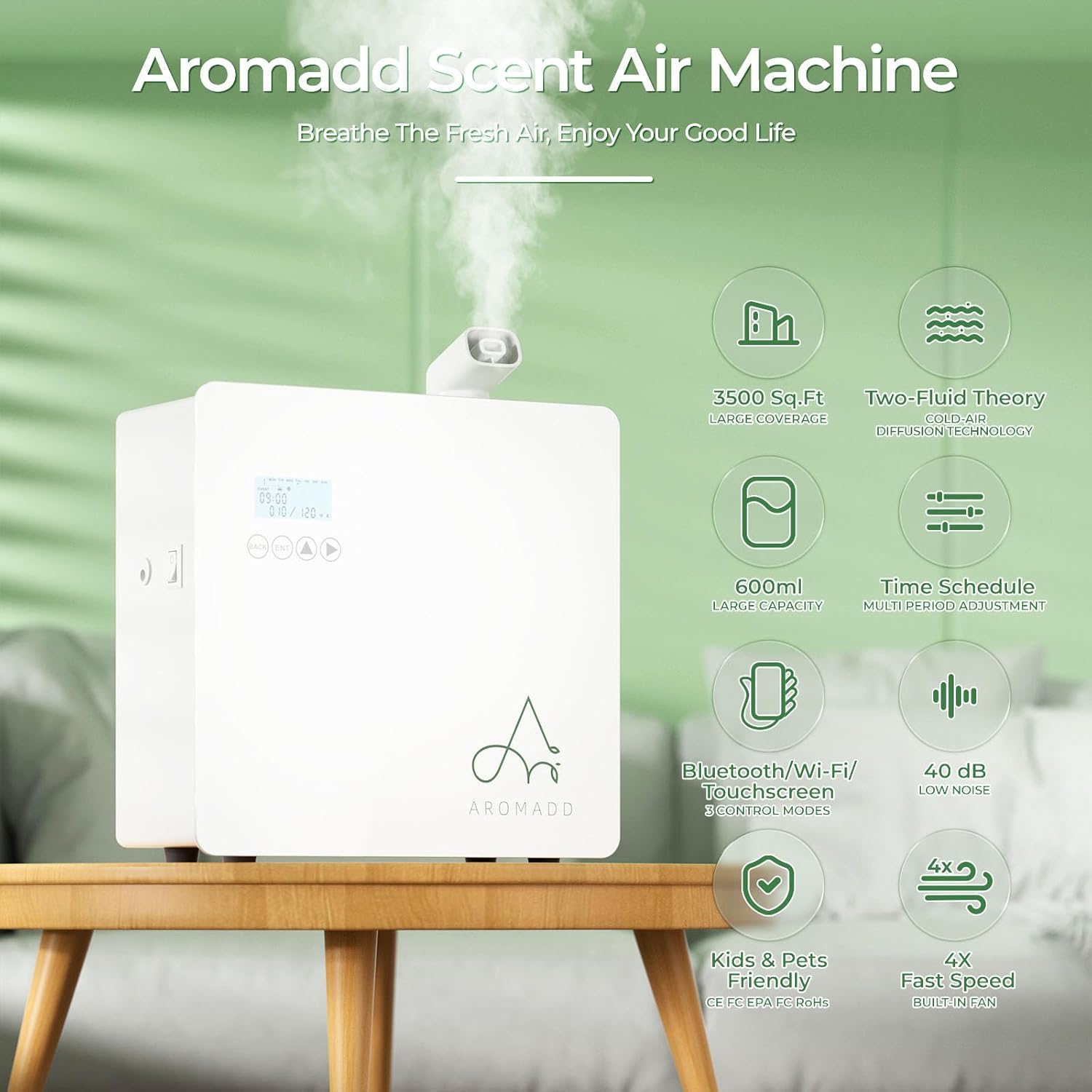2025 Upgraded Smart Scent Machine 3500 Sq Ft