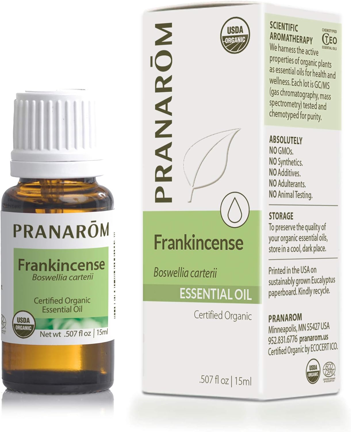 Pranarom Organic Frankincense Essential Oil 15ml
