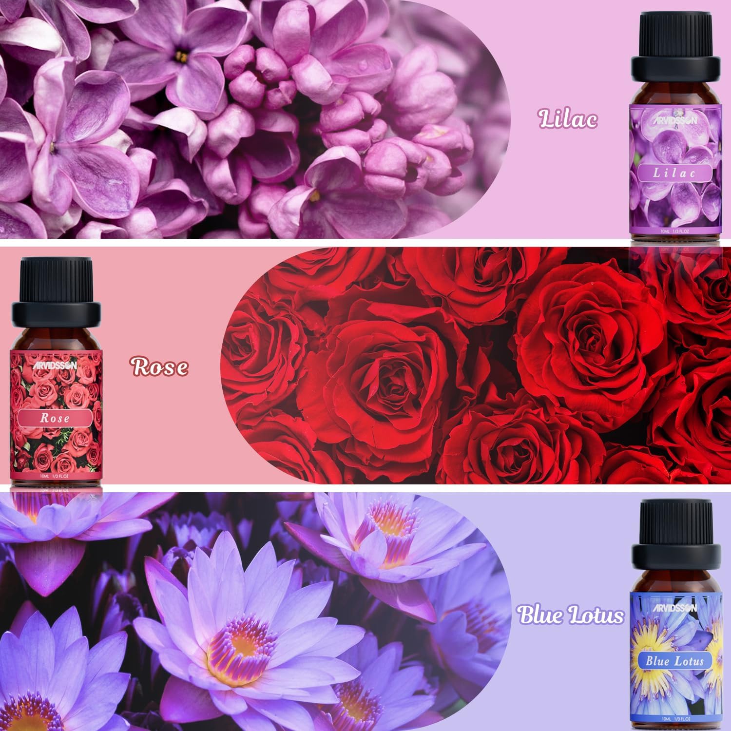 ARVIDSSON Floral Essential Oil Set 6x10ml