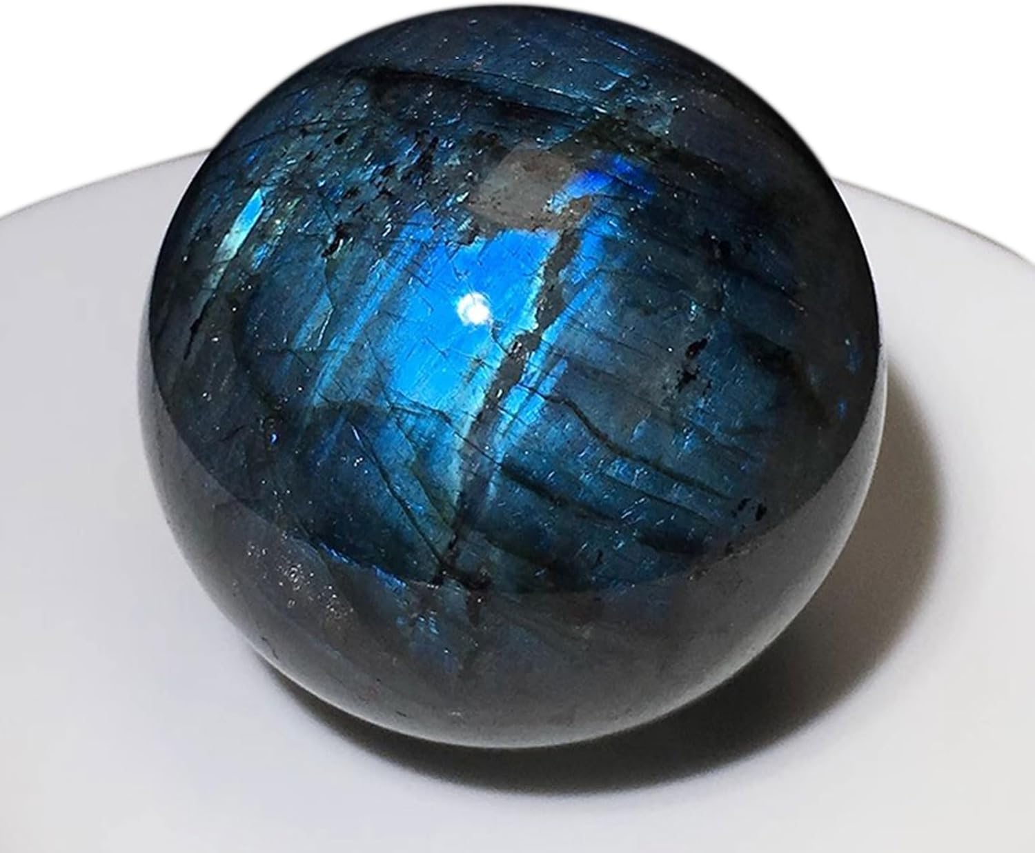 Labradorite Sphere Healing Crystal Ball with Pedestal
