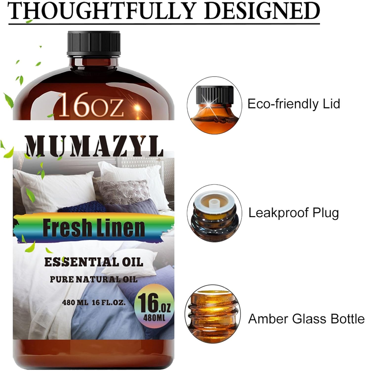 Fresh Linen Essential Oil 16 Fl Oz for Diffuser and Crafting