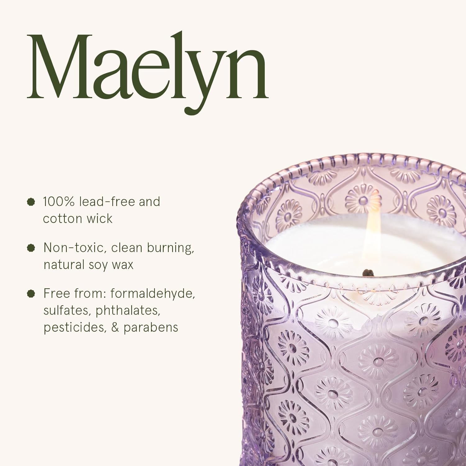 LA JOLIE MUSE Lavender Lilac Scented Candle