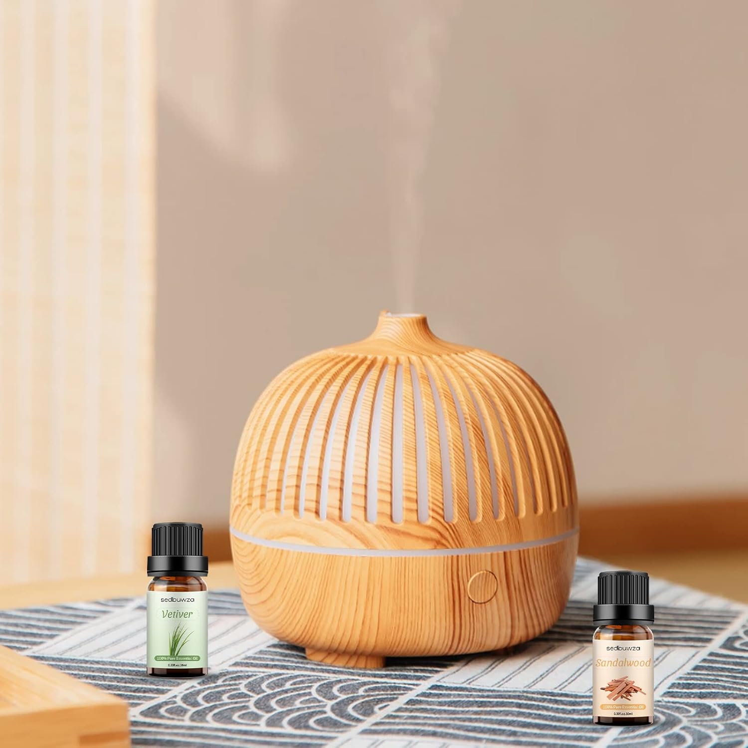 Sedbuwza Sandalwood Vetiver Essential Oil Set 2x10ml
