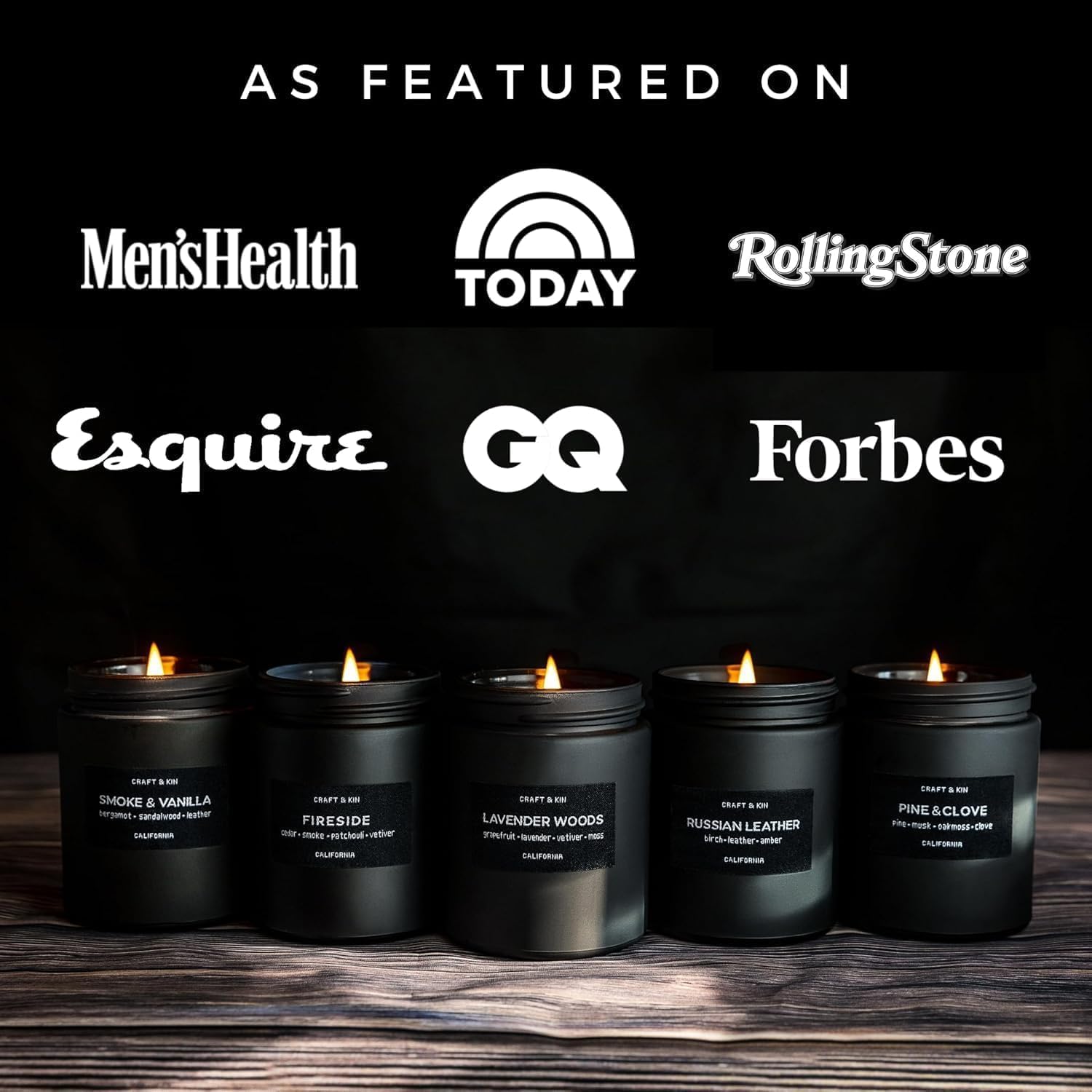 Craft Kin Premium Smoke Vanilla Candle
