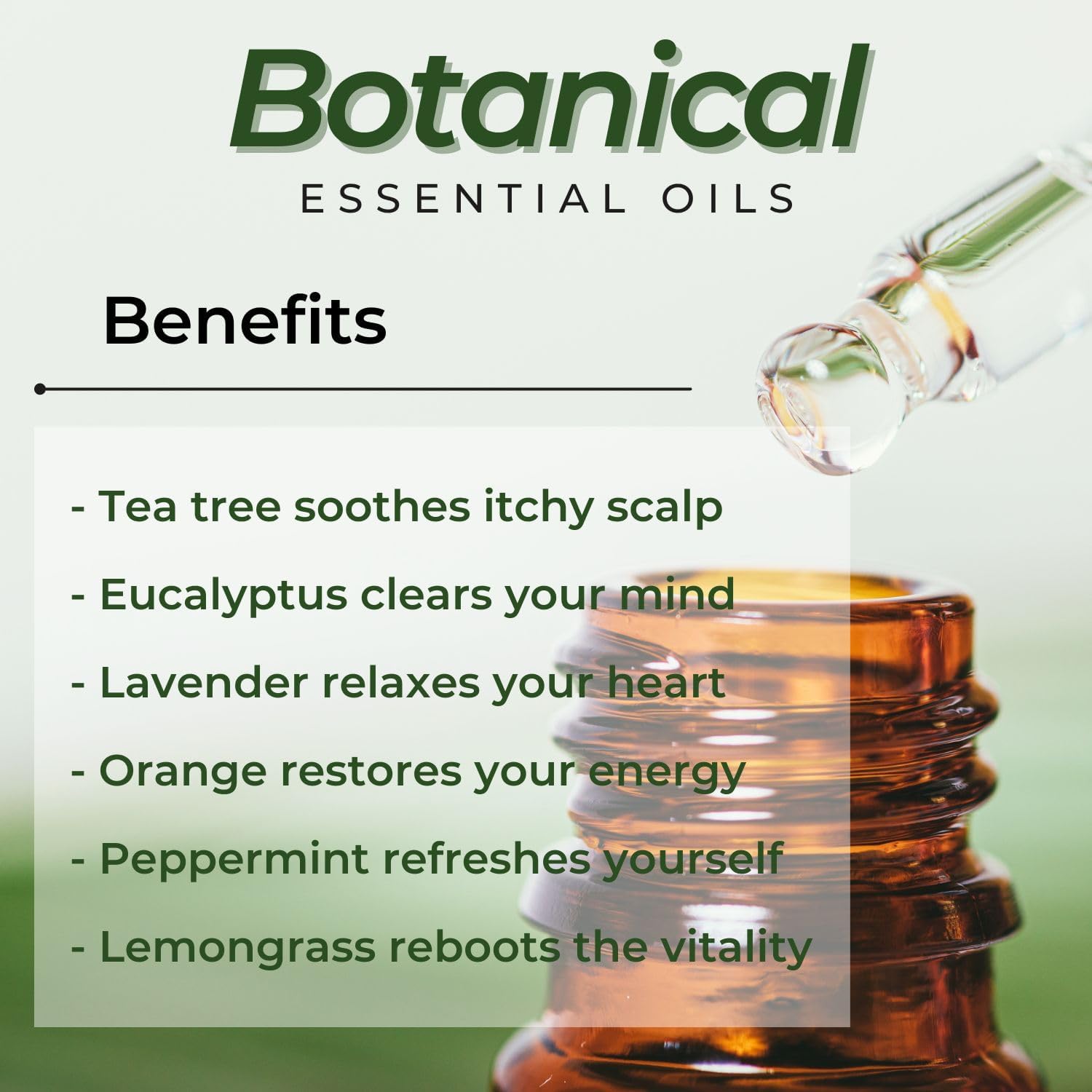 Benatu Essential Oils Set for Diffuser and Skincare