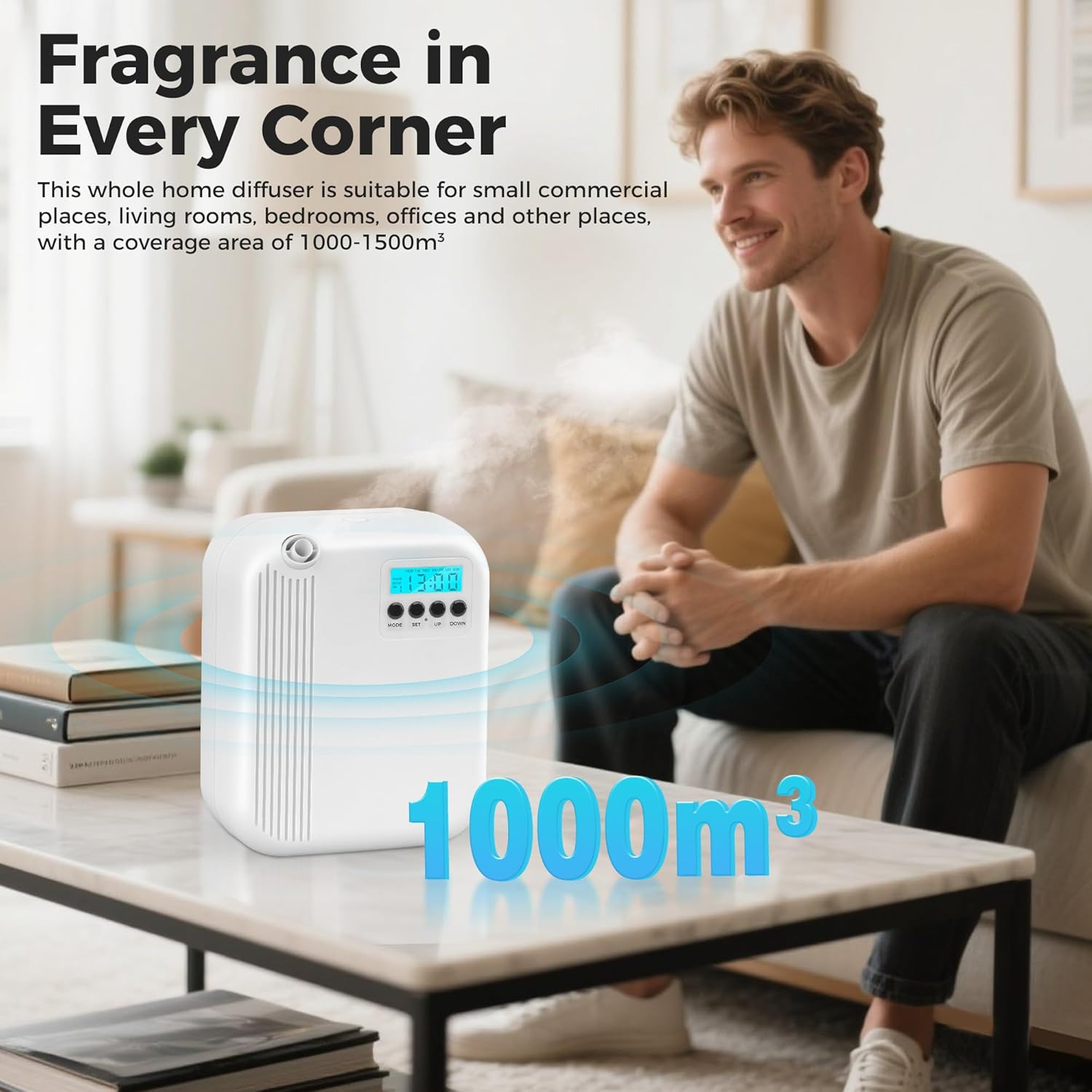 Hotel Scent Diffuser with 200ml Capacity and Bluetooth Control