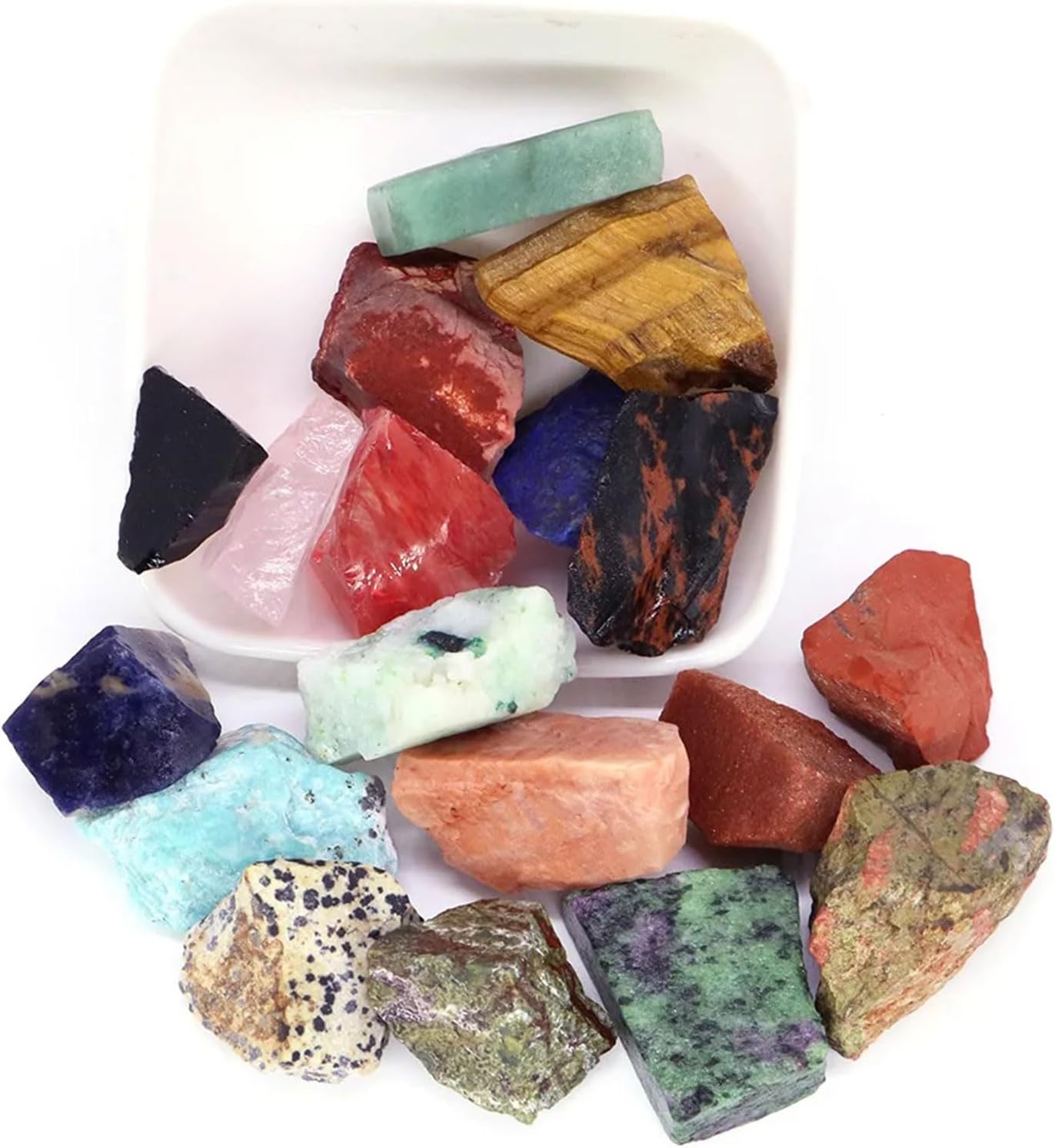 22 lb Bulk Raw Obsidian Quartz Stones for Tumbling and Healing