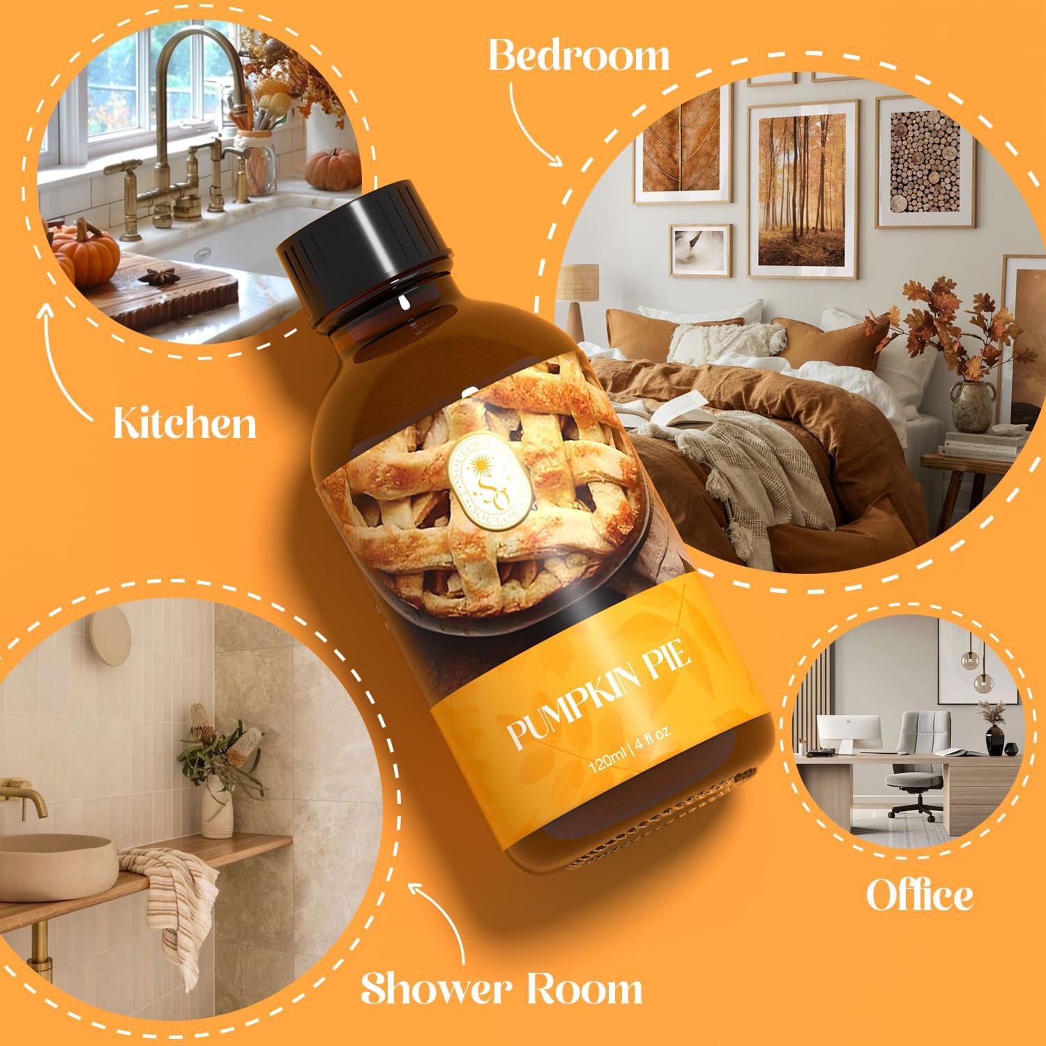 Autumn Pumpkin Pie Essential Oil 120ml for Aromatherapy