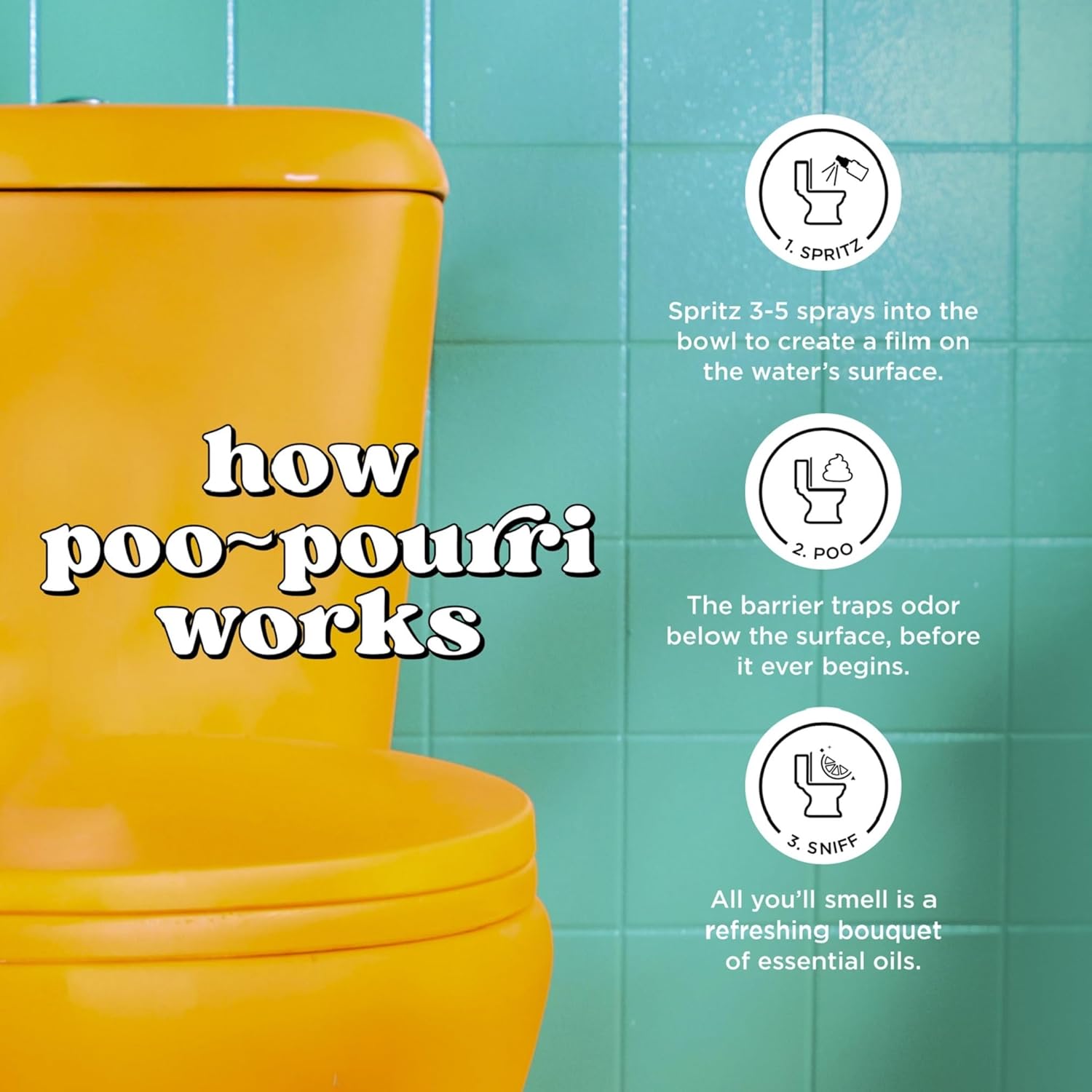 Poo-Pourri Before-You-Go Toilet Spray 2 Fl Oz Red Apple