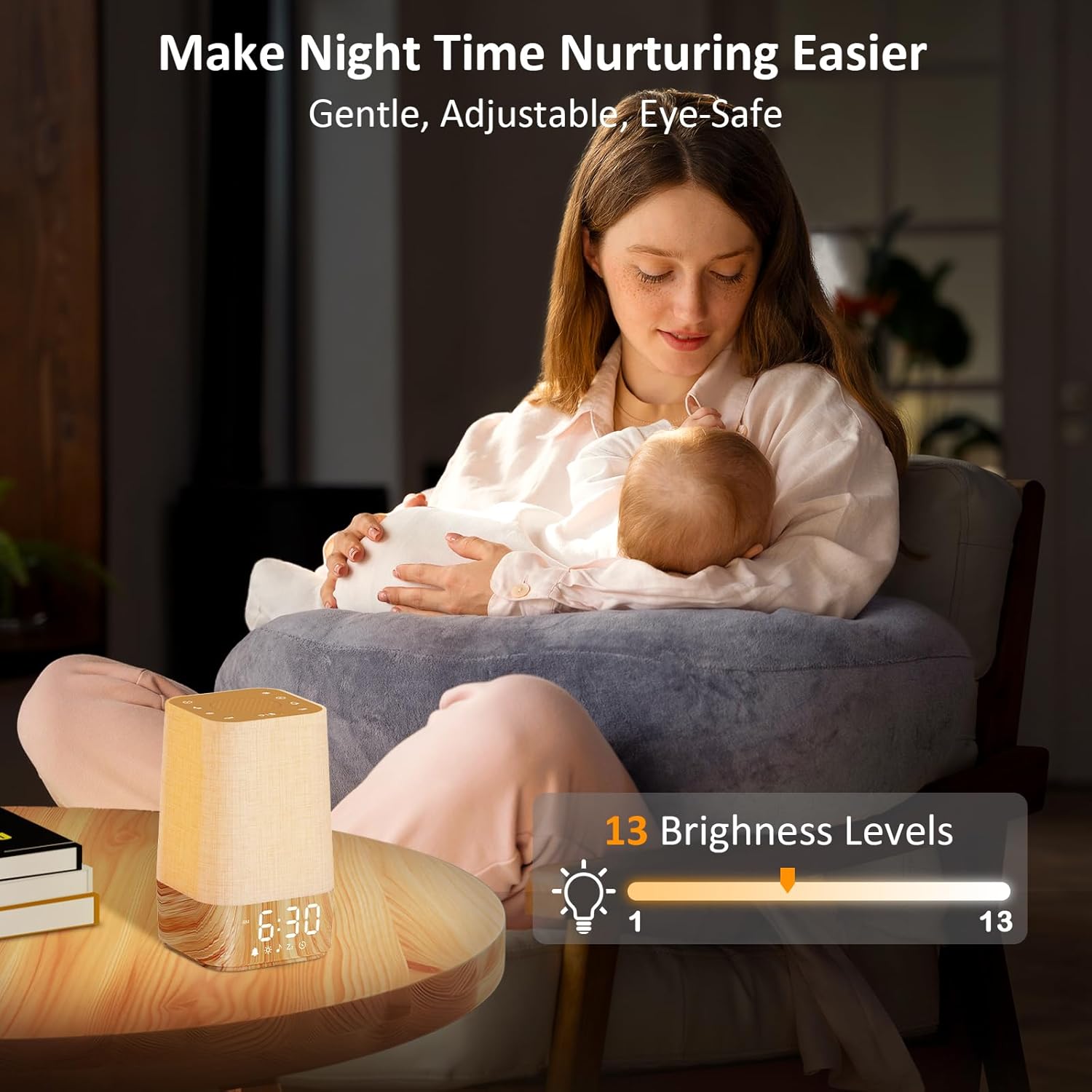 Sunrise Alarm Clock with Nature Sounds and Sleep Timer