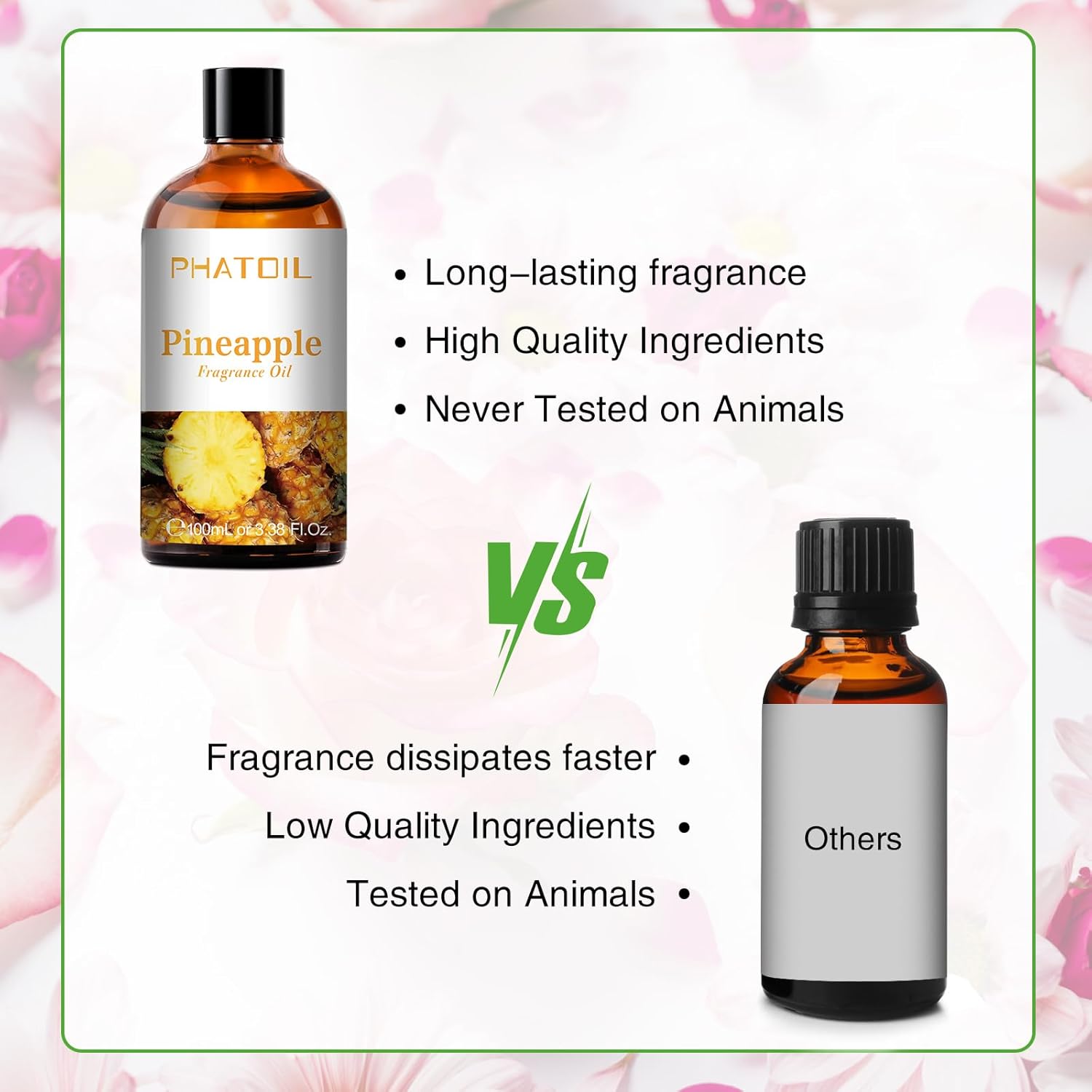 PHATOIL 338floz Pineapple Essential Oil for Aromatherapy and Diffusers