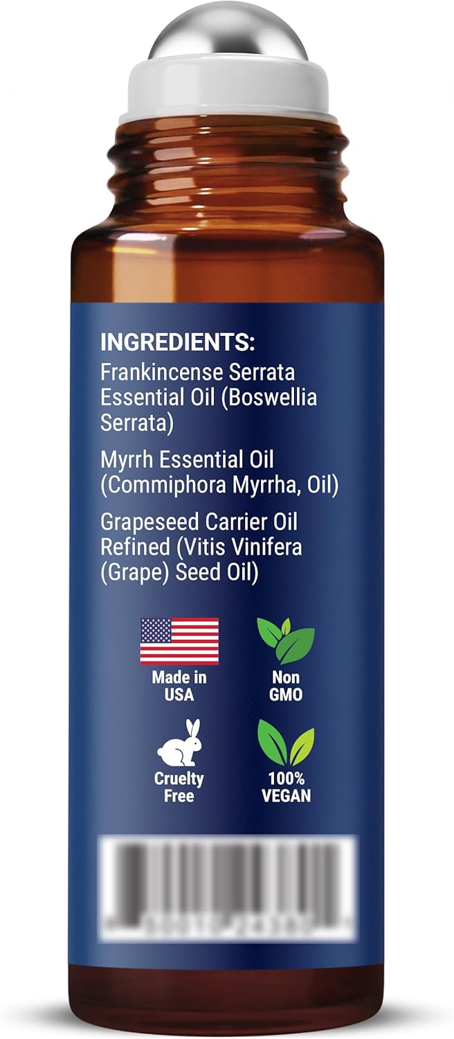 Frankincense Myrrh Essential Oil Roll-On 10ml