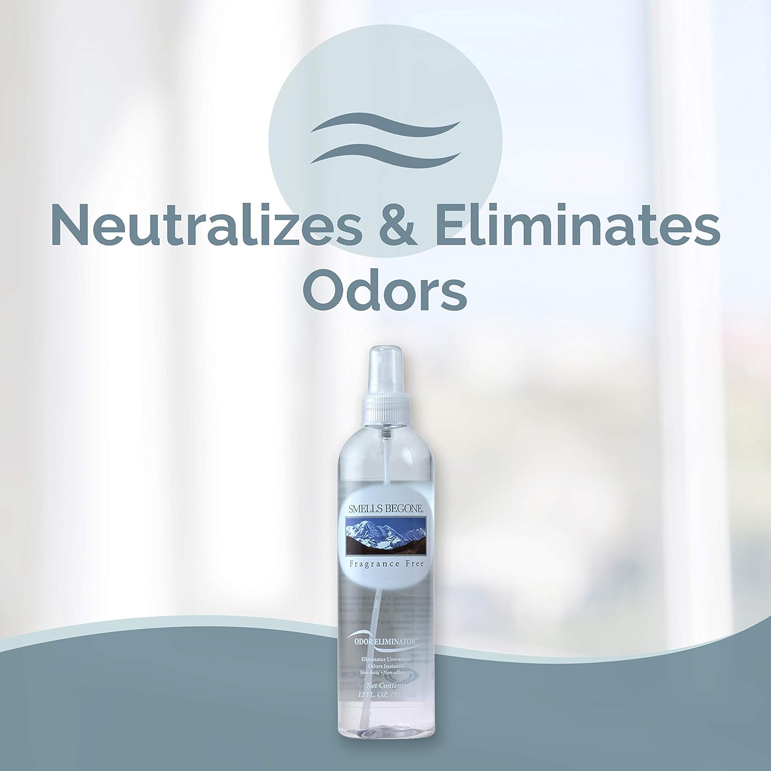 SMELLS BEGONE Air Freshener Spray 12 oz Pack of 2