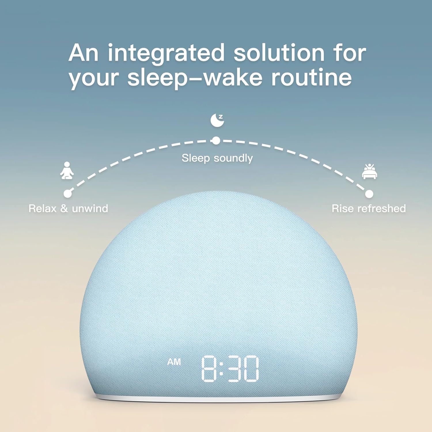 HOUSBAY Sunrise Alarm Clock with White Noise