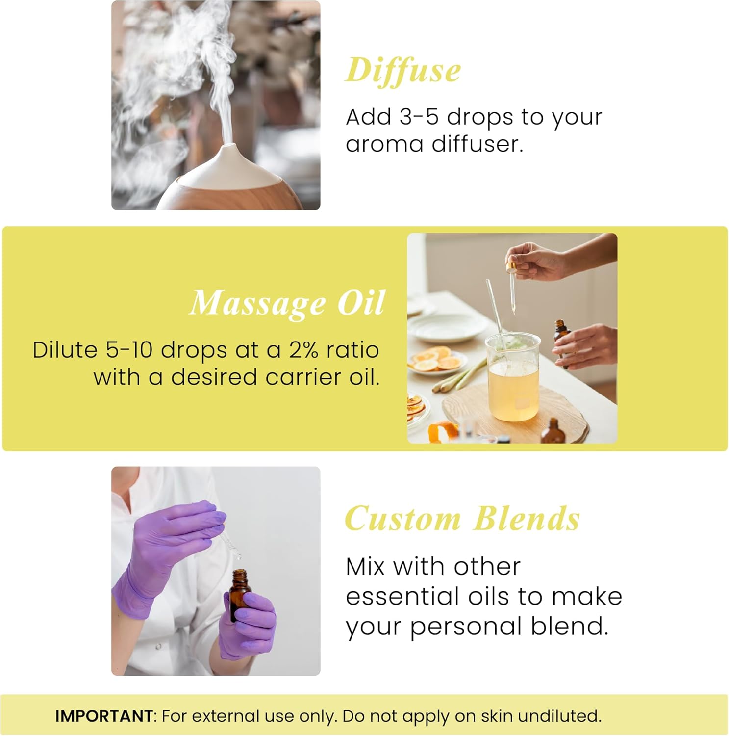 Handcraft Blends Organic Lemon Essential Oil 1 Fl Oz