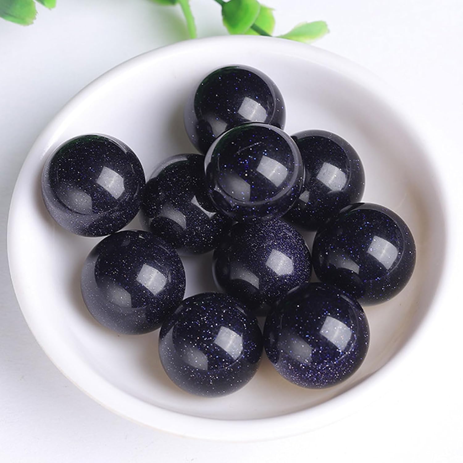5PCS Blue Goldstone Healing Crystals 25mm