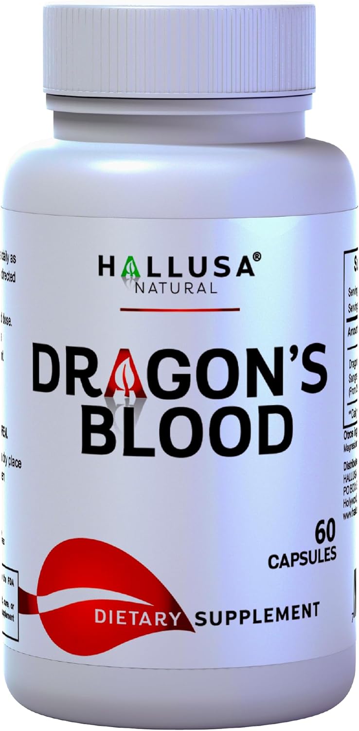 Dragons Blood Capsules 1000 Mg 60 Count for Digestion Support