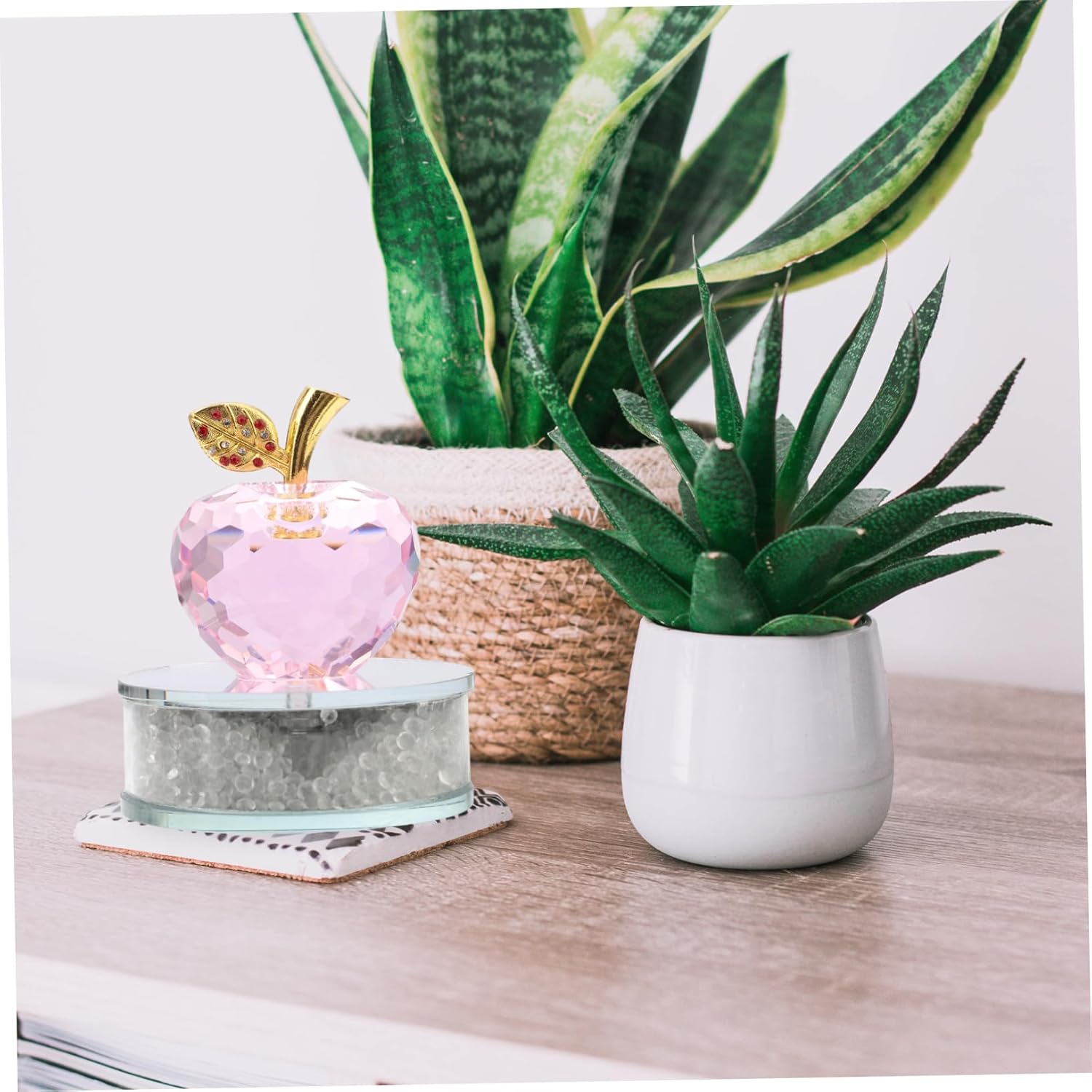 LIFKOME Crystal Ornament for Home and Car Decor