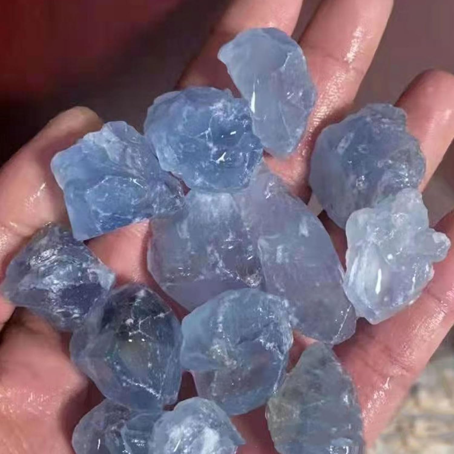 22 LB Natural Raw Celestite Stones for Healing Decor
