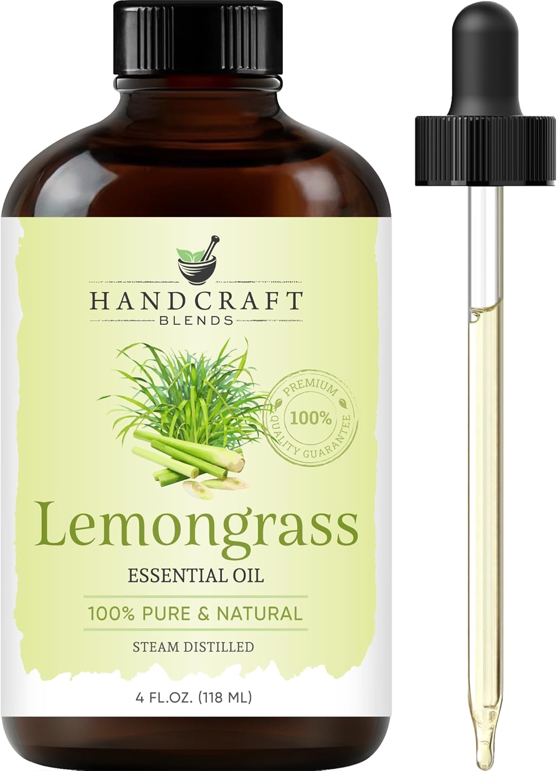 Handcraft Blends Lemongrass Essential Oil 4 Fl Oz