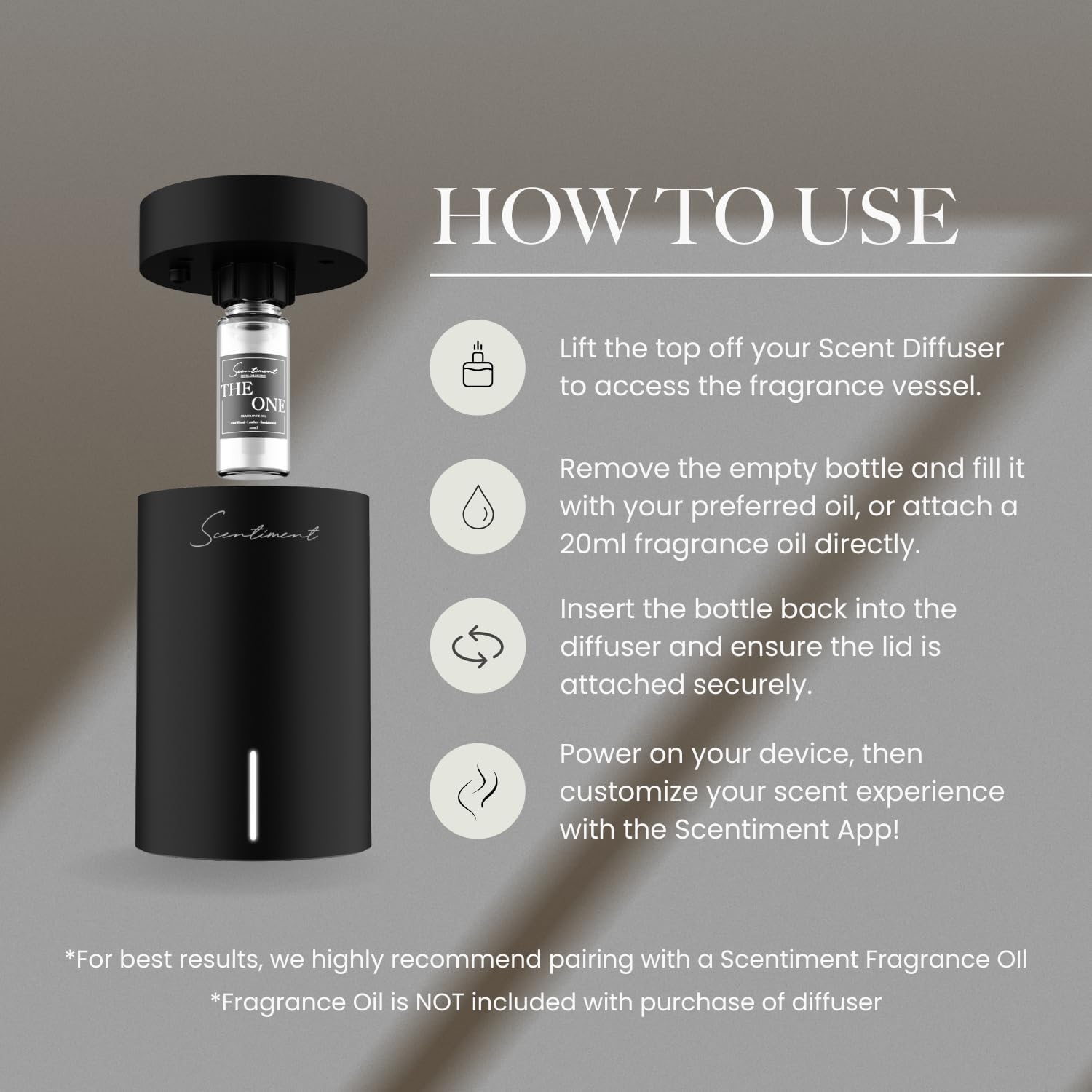 Scentiment Diffuser Mini 2 Cold Air Scent Diffuser for Home
