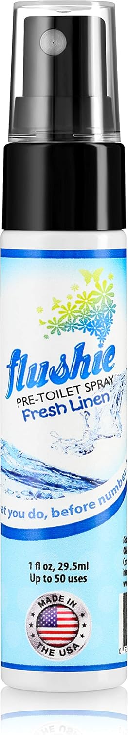 Flushie Pre-Toilet Spray for Bathroom Odor Elimination